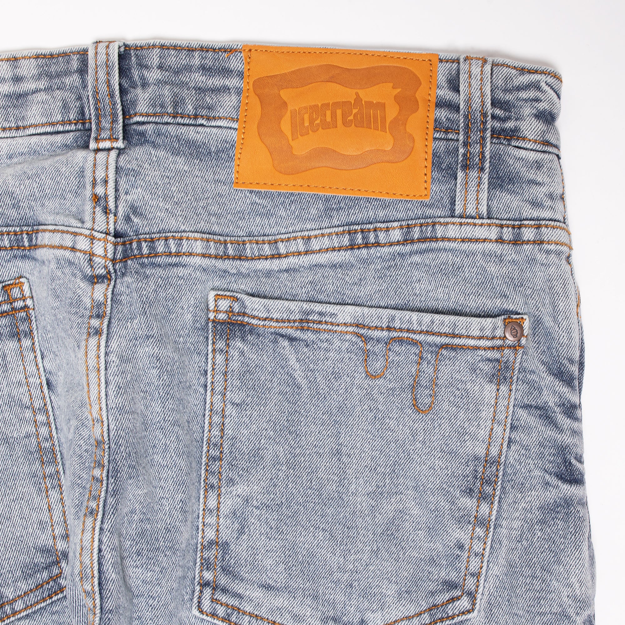 Icecream Mens 'Light Blue' Running Dog Jeans - Image 3