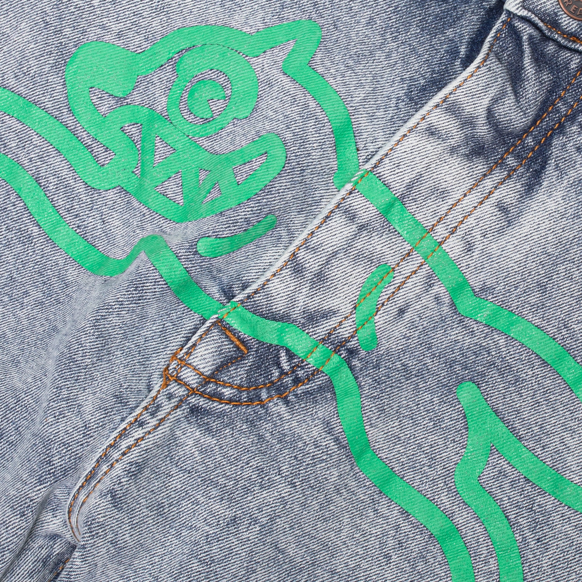 Icecream Mens 'Light Blue' Running Dog Jeans - Image 4