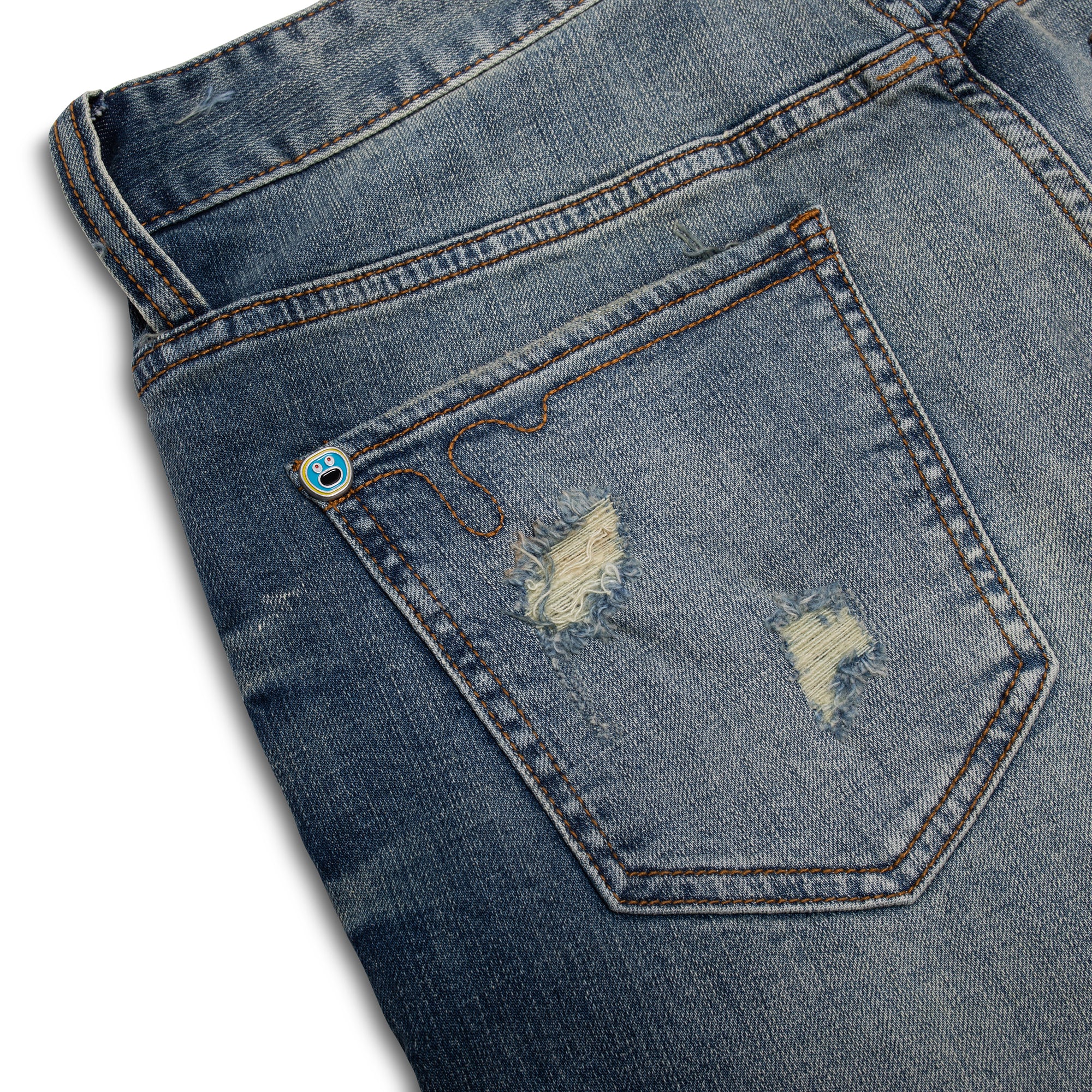 Ice Cream Soft Serve Jean Shorts 'Blue Jean' - Image 4