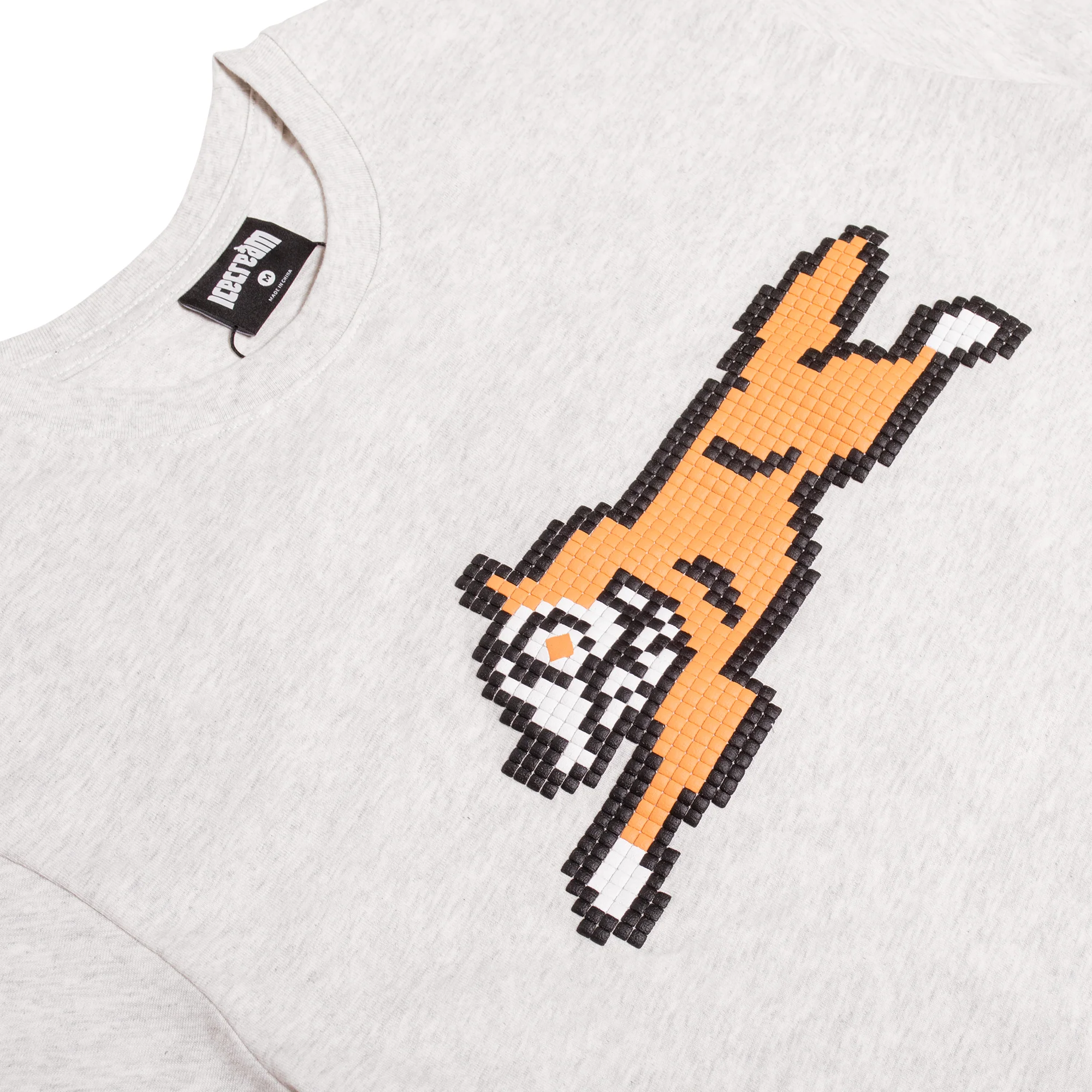 Icecream Mens Squared SS Tee 'Light Heather Grey' - Image 3