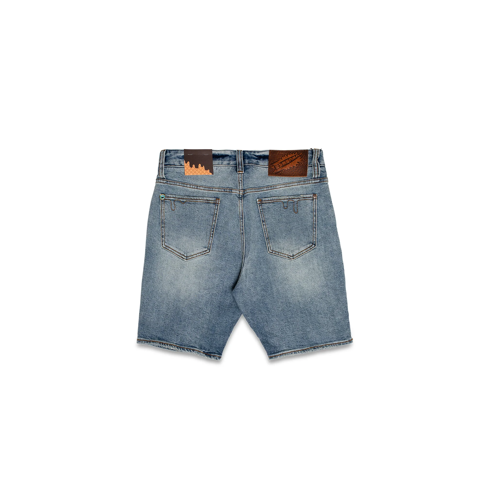 Icecream Mens Yellow Jean Shorts 'Light Blue Jean' - Image 2