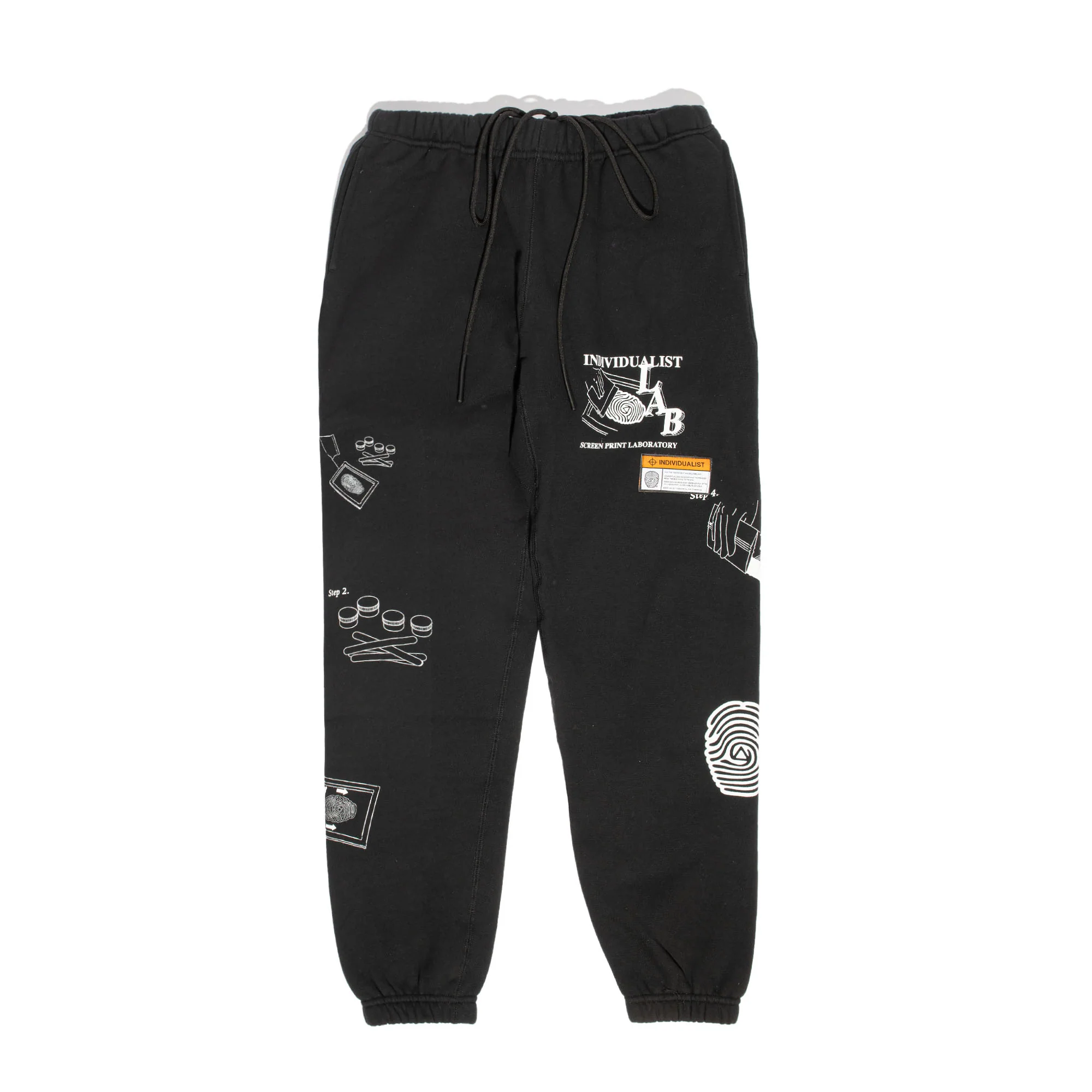 INDVLST Mens How To Fleece Pant 'Over Dyed Black'