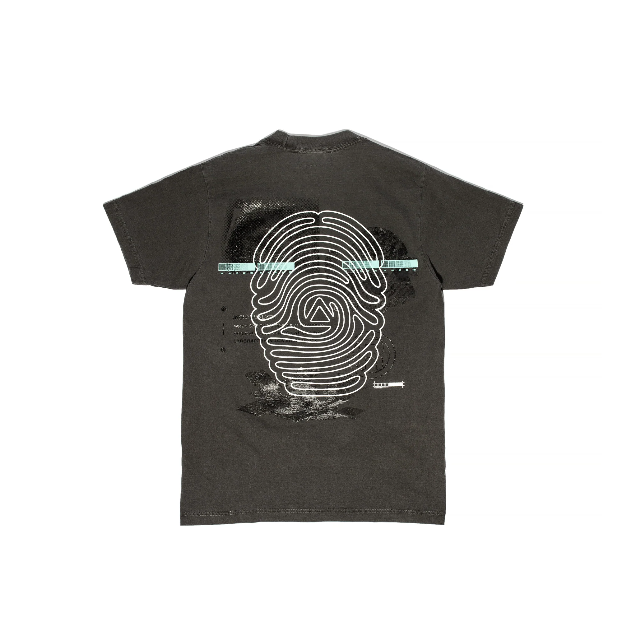 INDVLST Mens Over Print Tee 'Over Dyed Cement' - Image 2