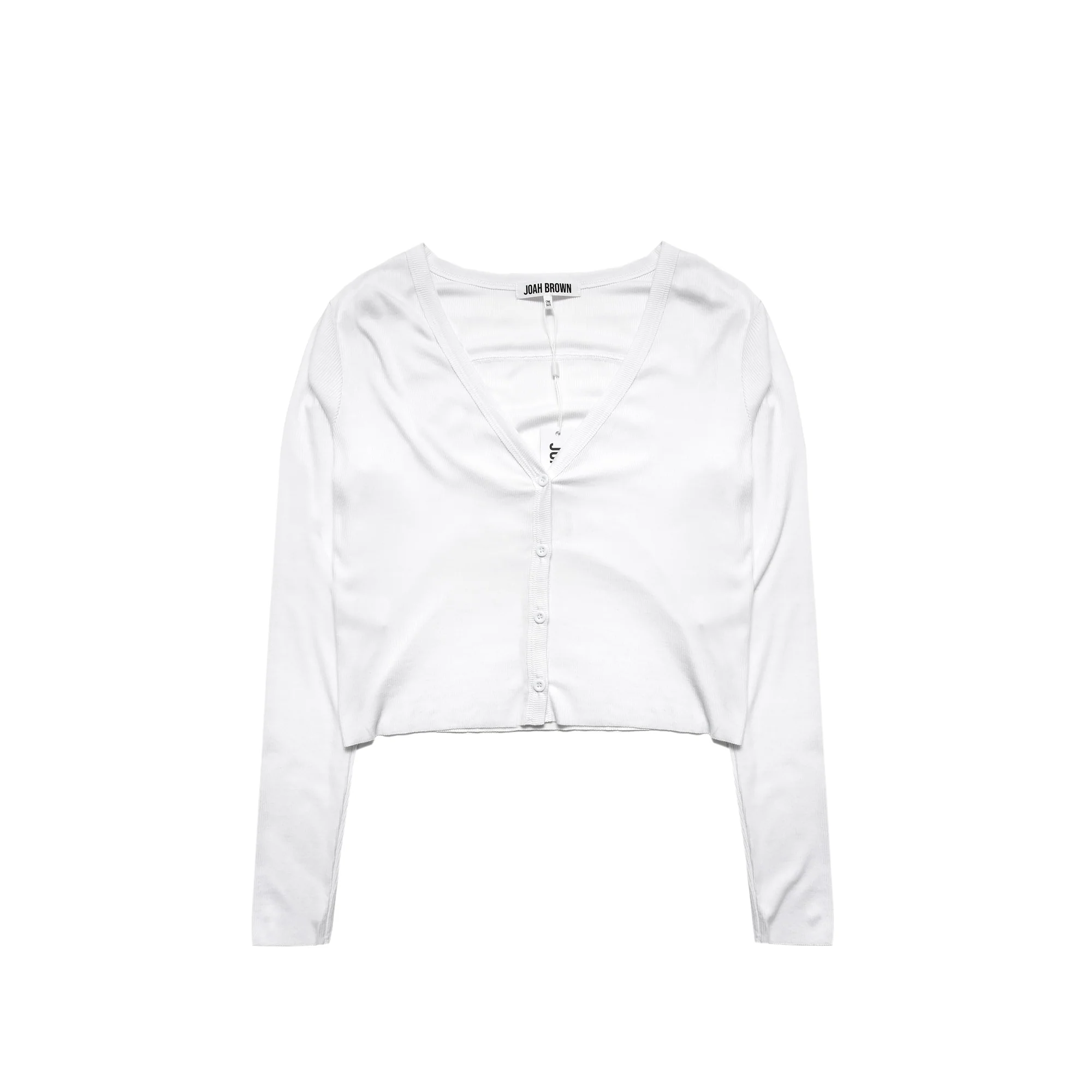 Joah Brown Cropped Button Down [243CAR]