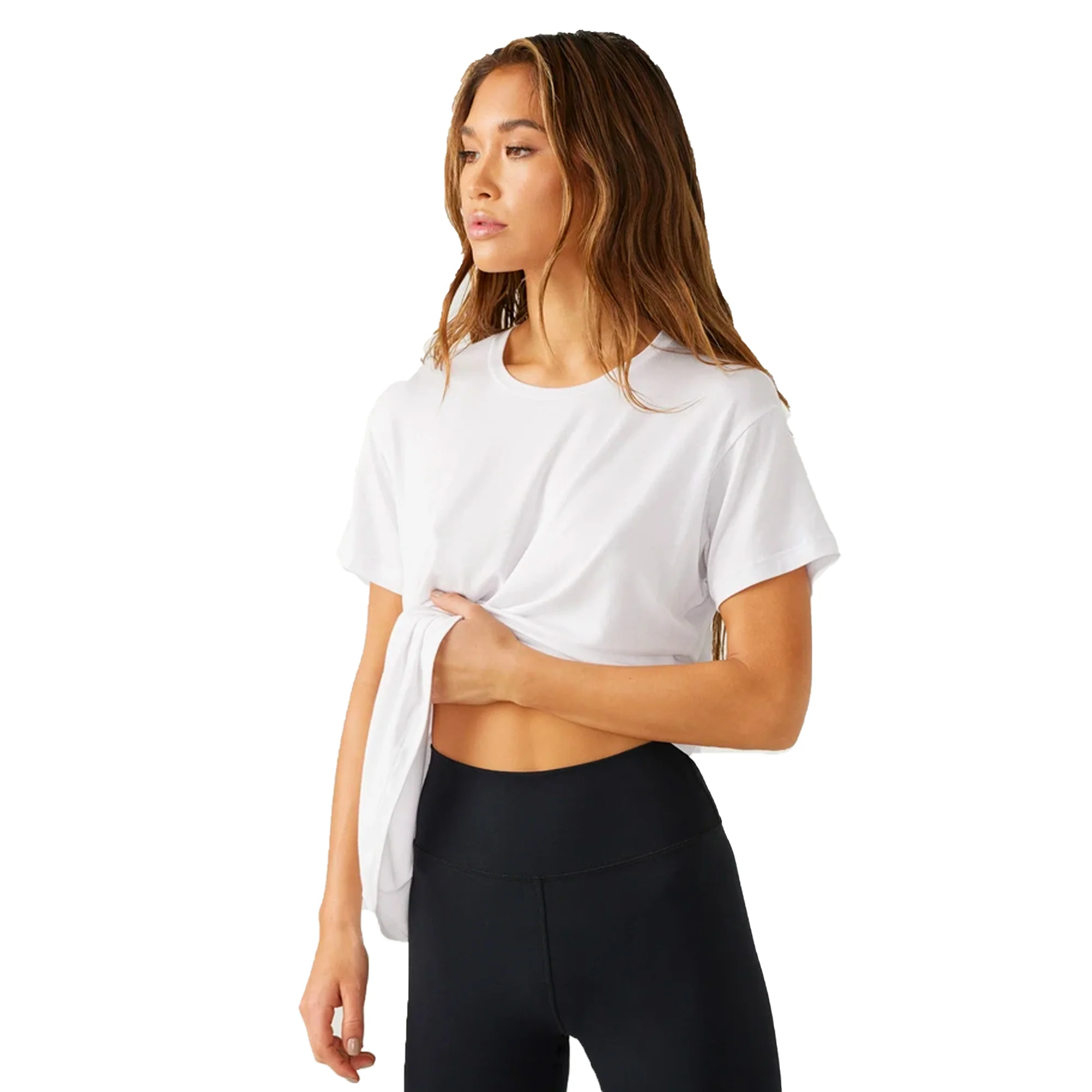 Joah Brown Womens Boyfriend Tee White - Image 2