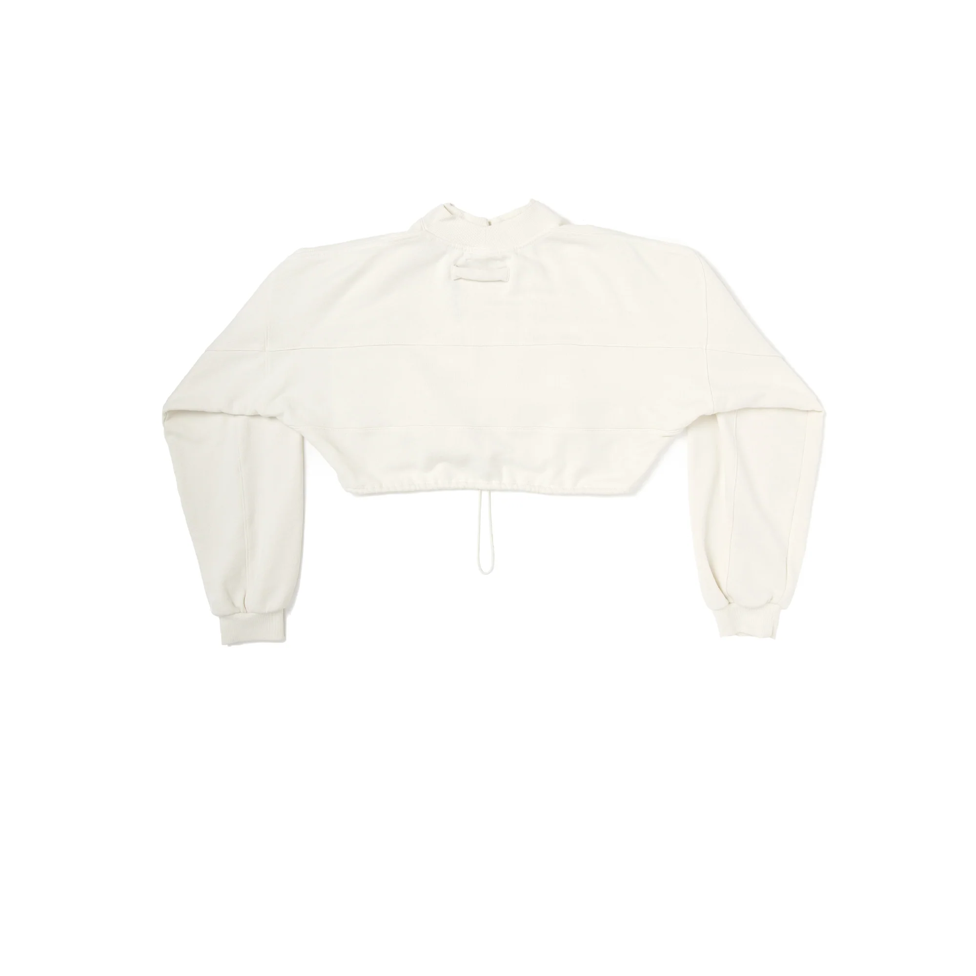 Joah Brown Womens Draw Cord Crop Crew [573LST-OW] - Image 2