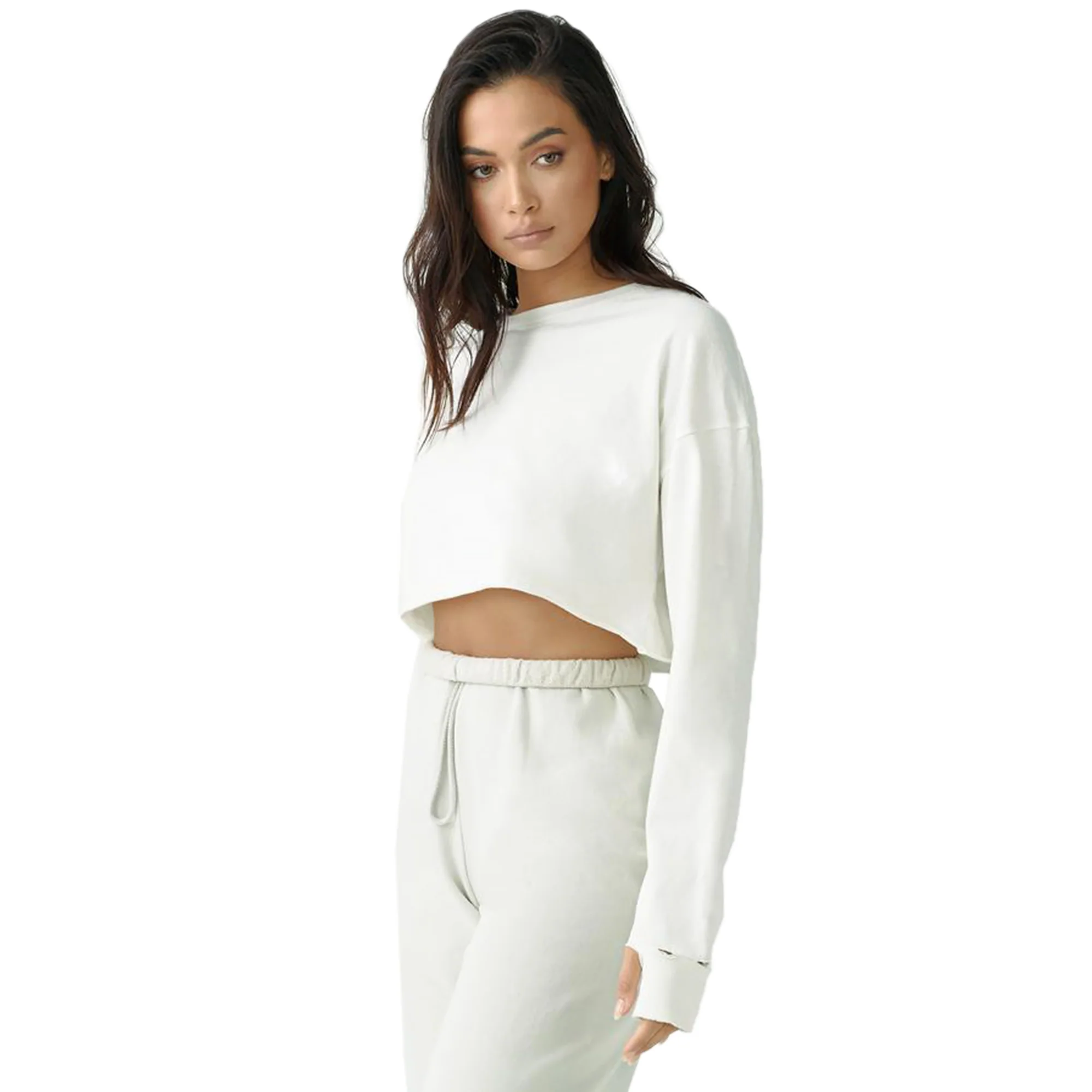 Joah Brown Soho Cropped Longsleeve Top