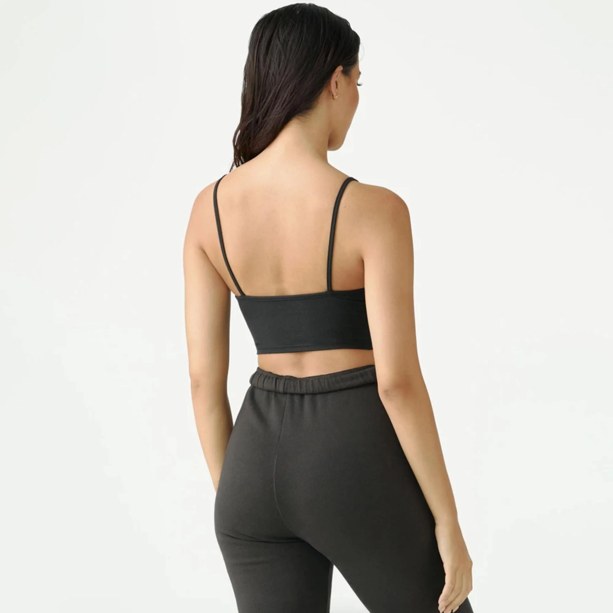 Joah Brown Strappy Crop Tank - Image 2