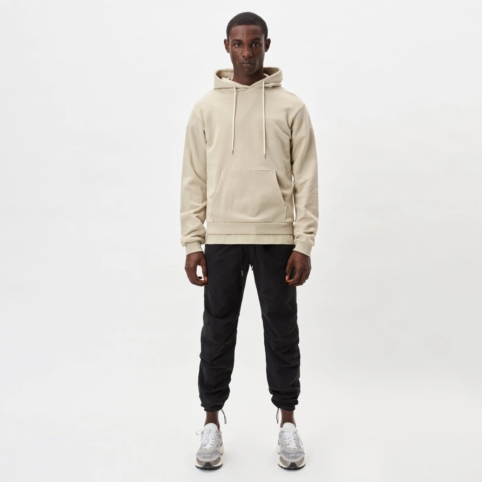 John Elliott Mens Beach Hoodie 'Ceramic' - Image 2