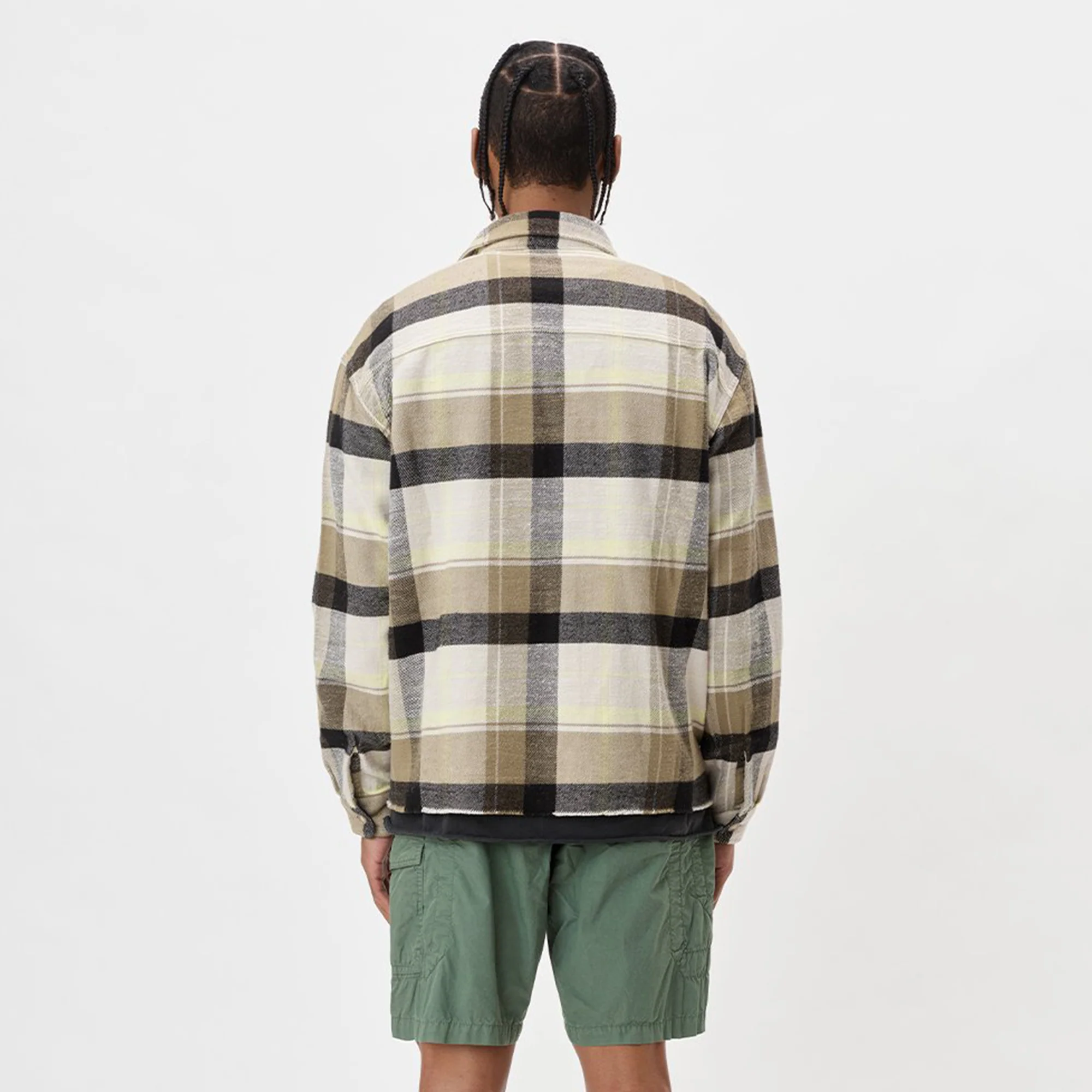 John Elliott Mens Hemi Oversized Shirt 'Cyclone Check' - Image 3