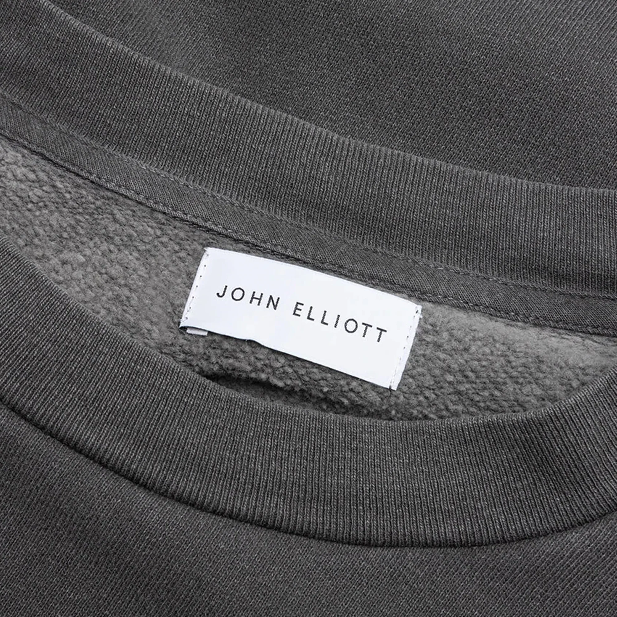 John Elliott Mens Interval Crew 'Washed Black' - Image 4