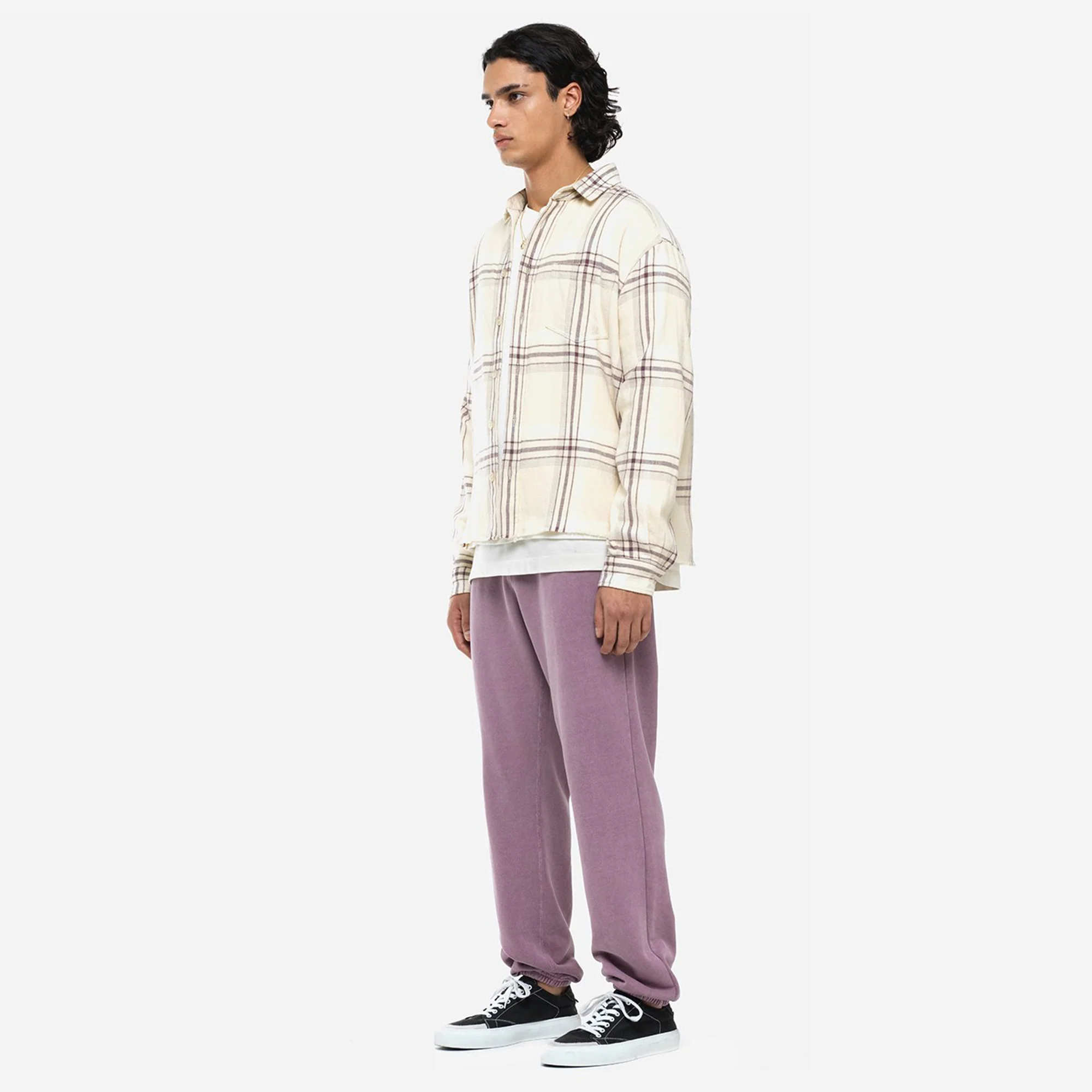 John Elliot Mens Interval Sweats 'Washed Bordeaux' - Image 4