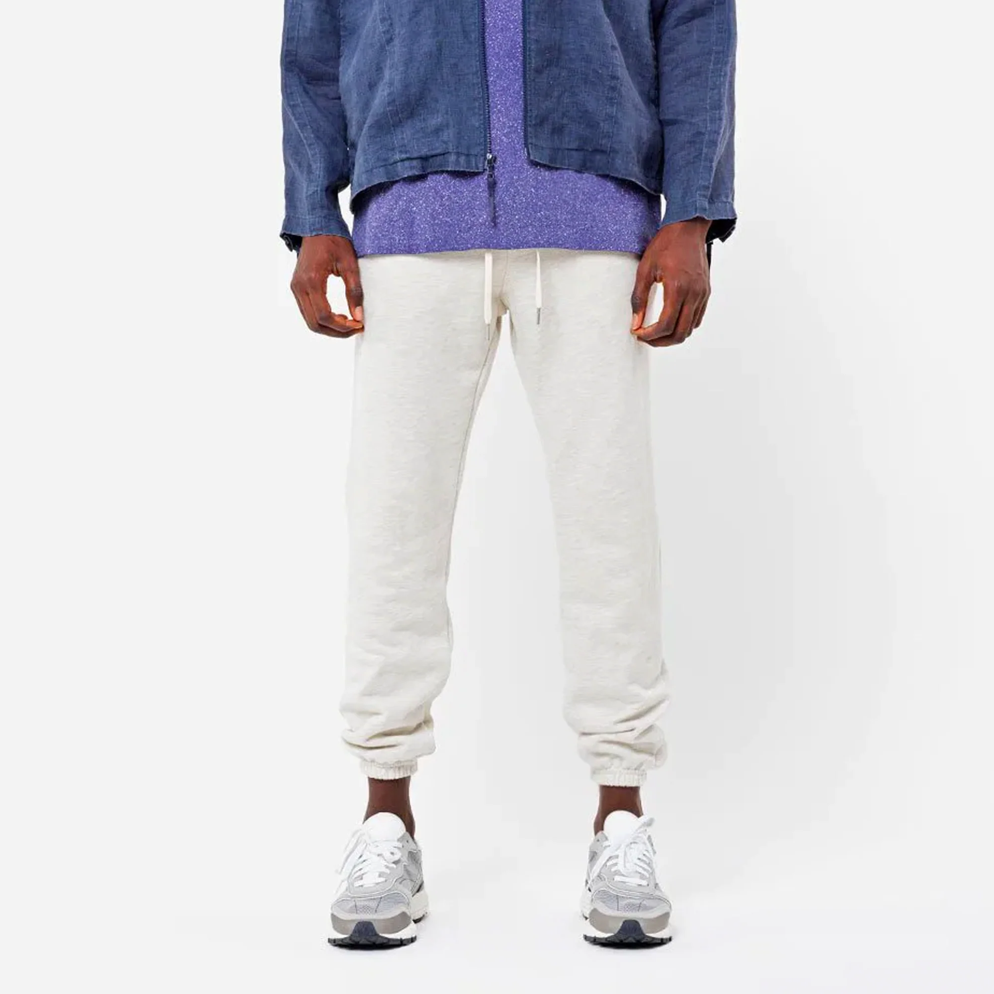 John Elliott Mens LA Sweatpants 'Oatmeal Heather' - Image 2