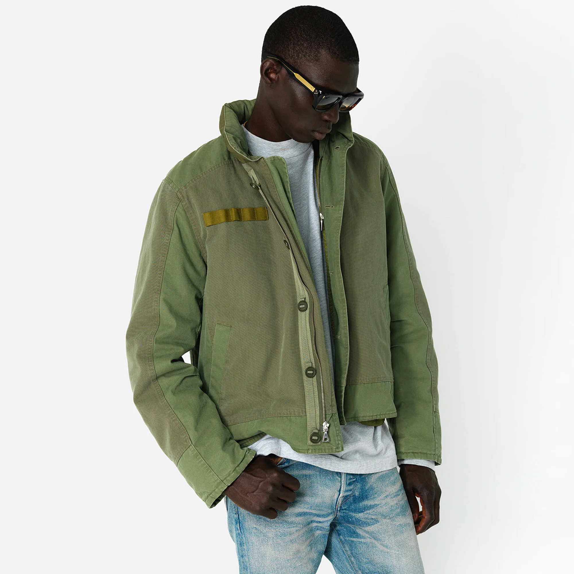 John Elliott Mens Paneled Deck Jacket - Image 2