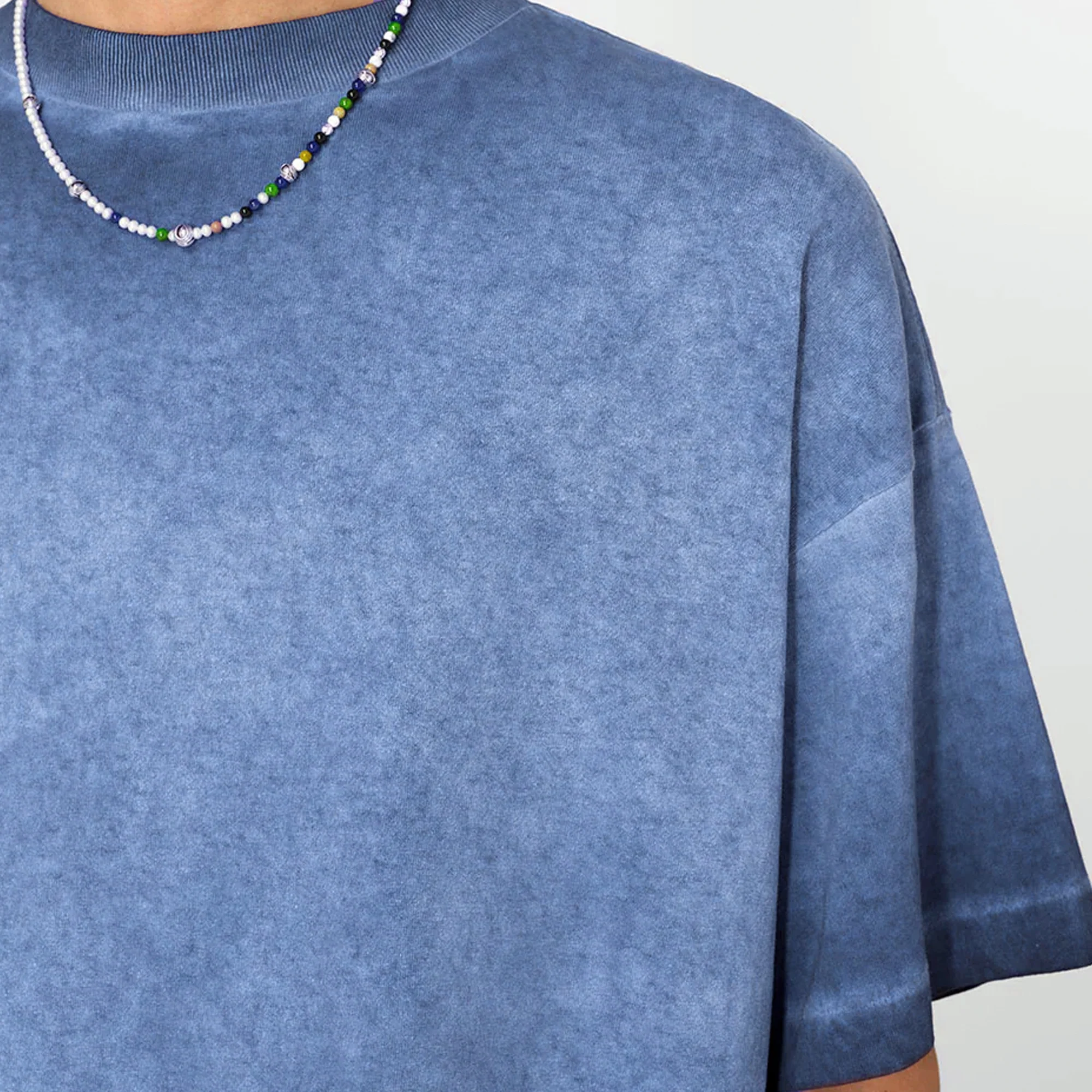 John Elliott Mens Phoenix Oil Wash Cropped SS Tee - Image 4