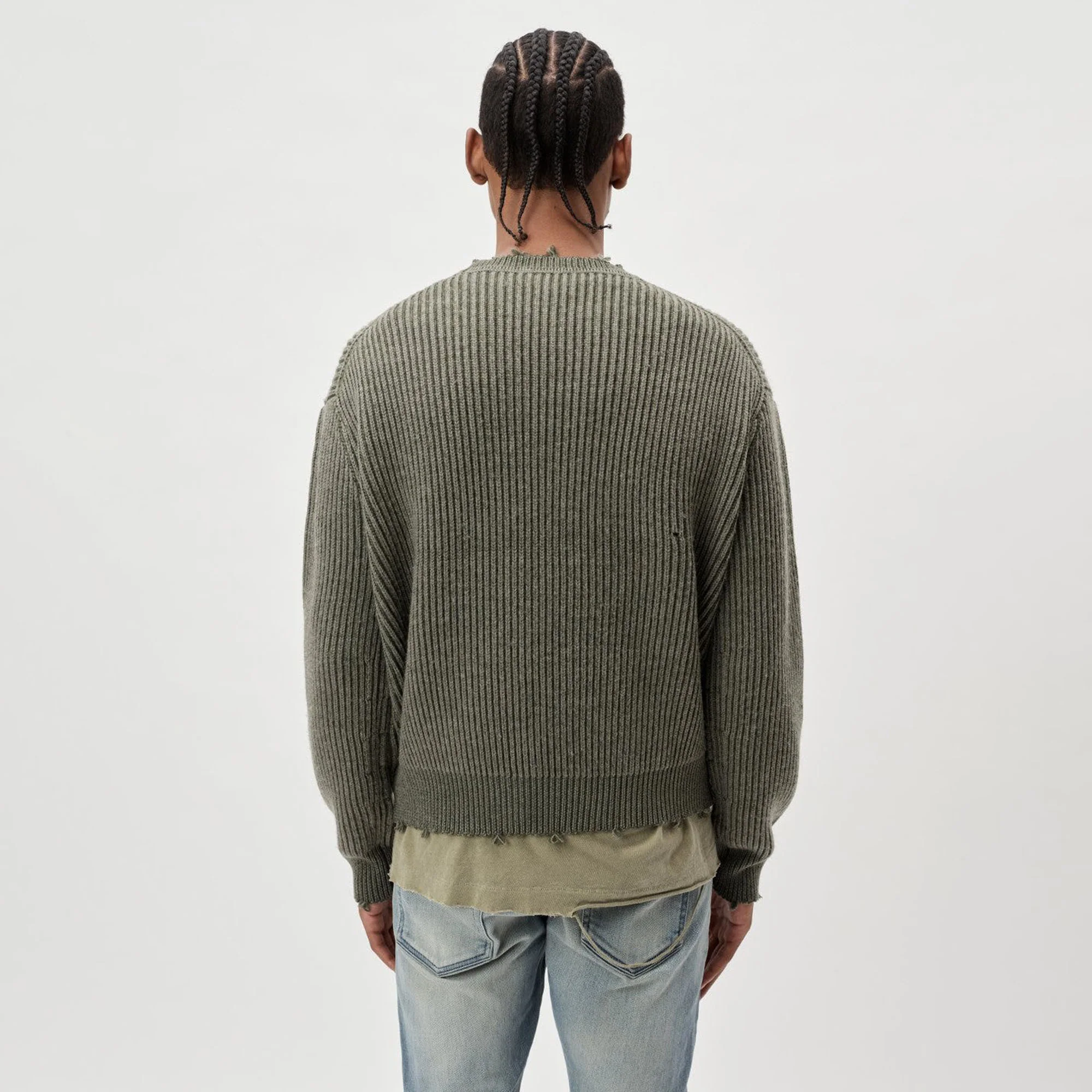 John Elliott Structure Wool Knit Crewneck - Image 3