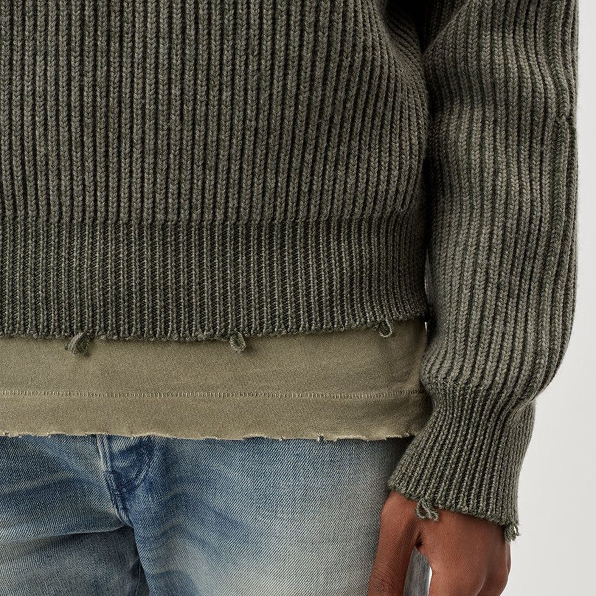 John Elliott Structure Wool Knit Crewneck - Image 4