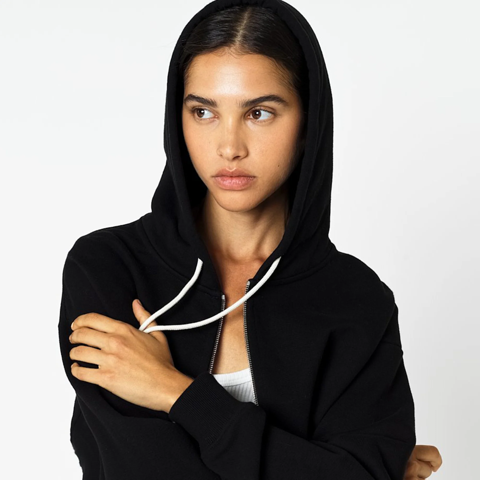John Elliott Womens Boca Zip Up 'Black' - Image 4