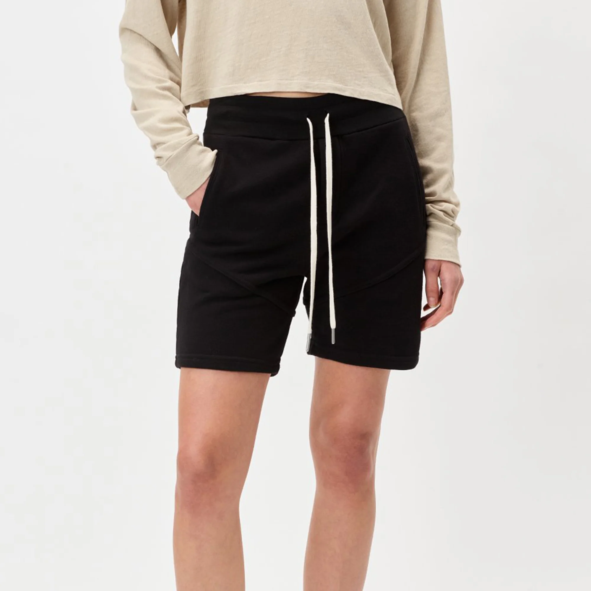 John Elliot Womens Escobar 'Black' Shorts - Image 2