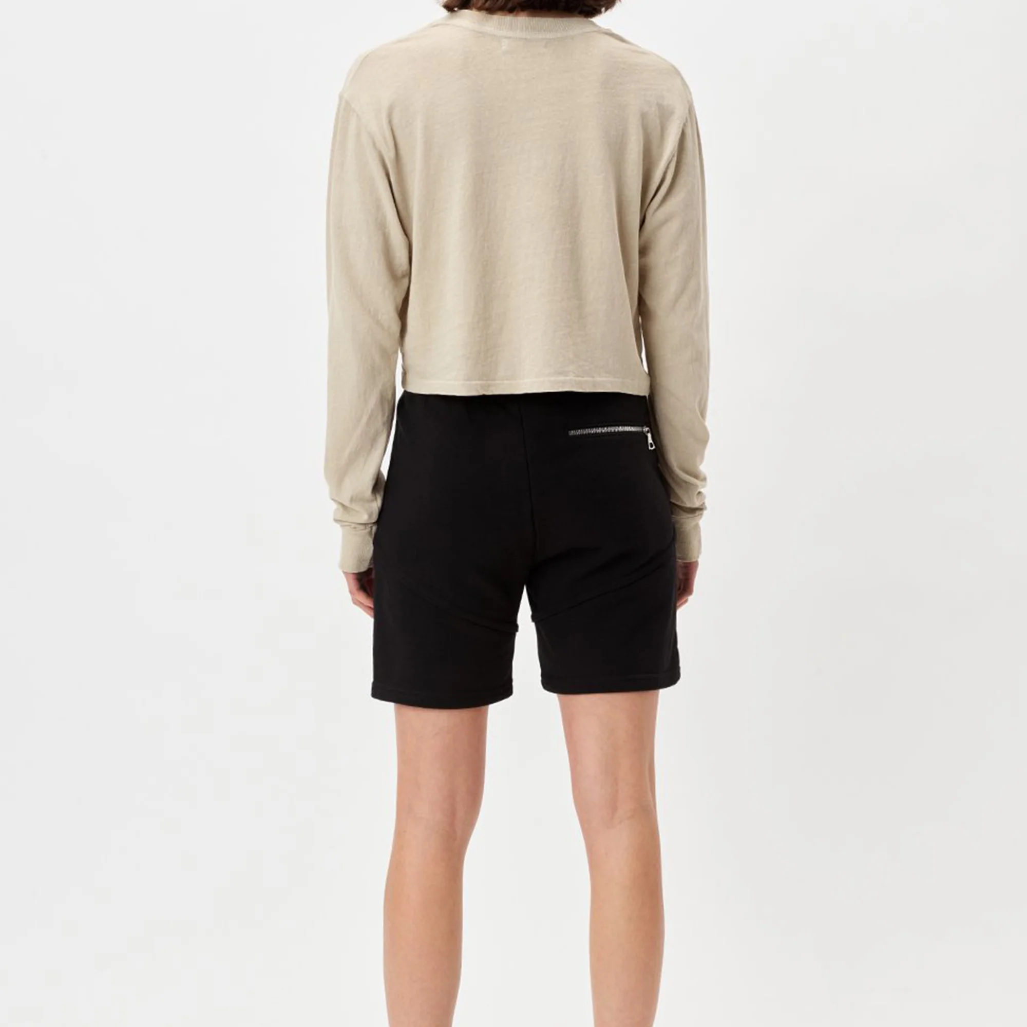 John Elliot Womens Escobar 'Black' Shorts - Image 3