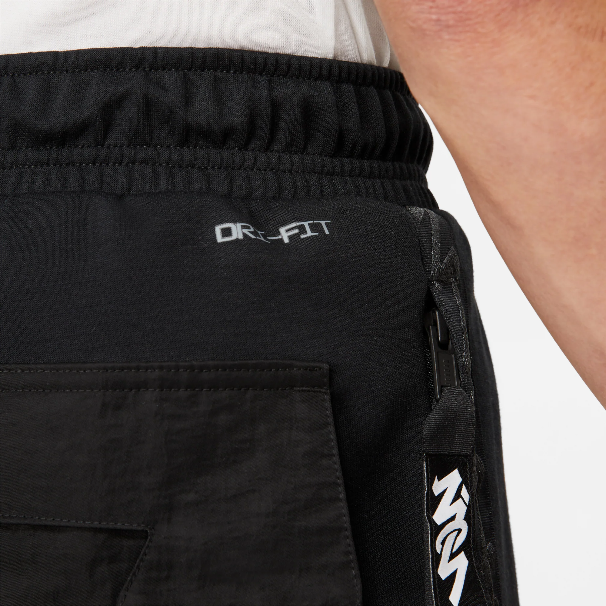 Jordan Mens Dri-Fit Zion Fleece Pants Black - Image 4