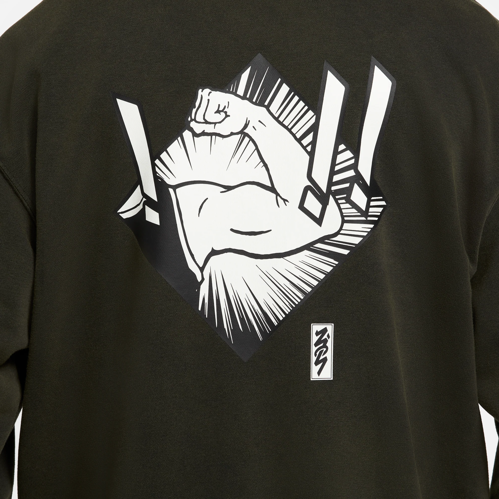 Jordan Mens Dri-Fit Zion Hoodie Black - Image 5