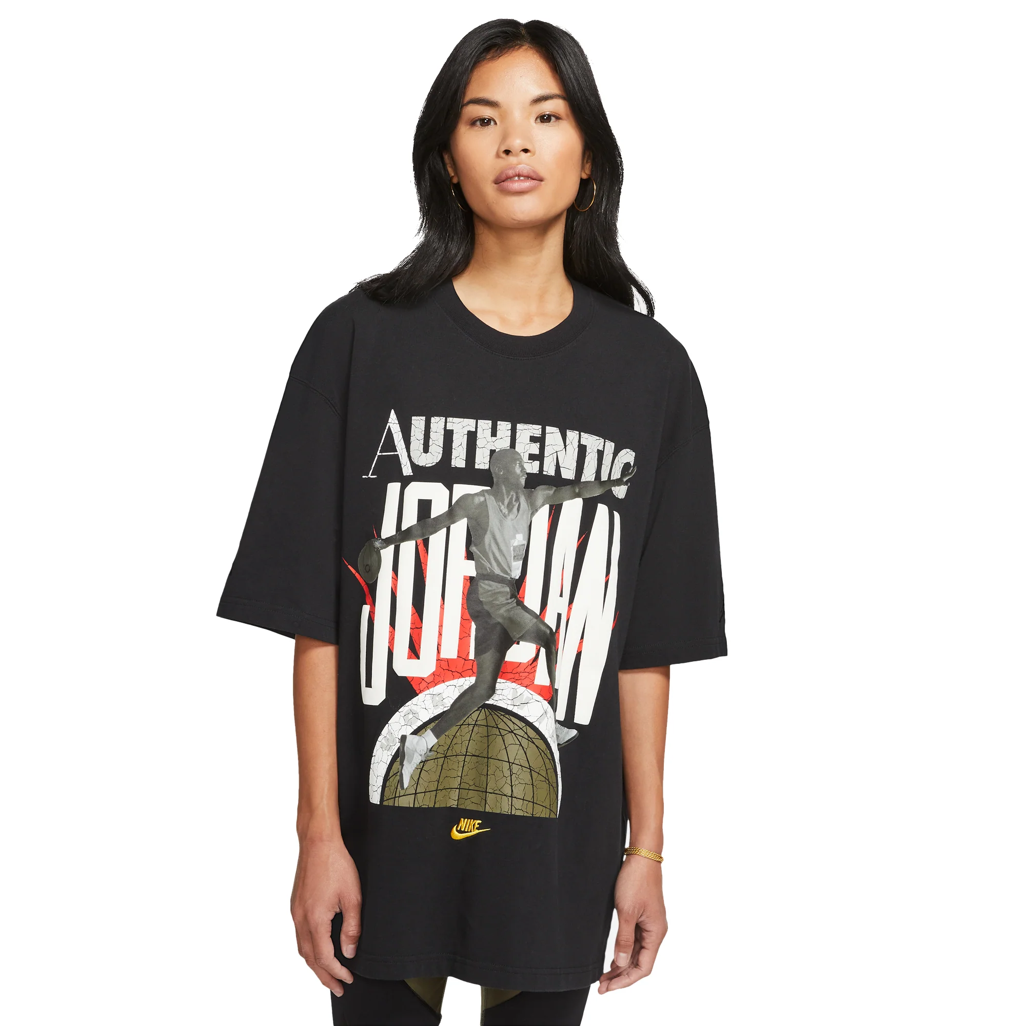 Jordan x Aleali May Womens T-Shirt 'Black' - Image 3
