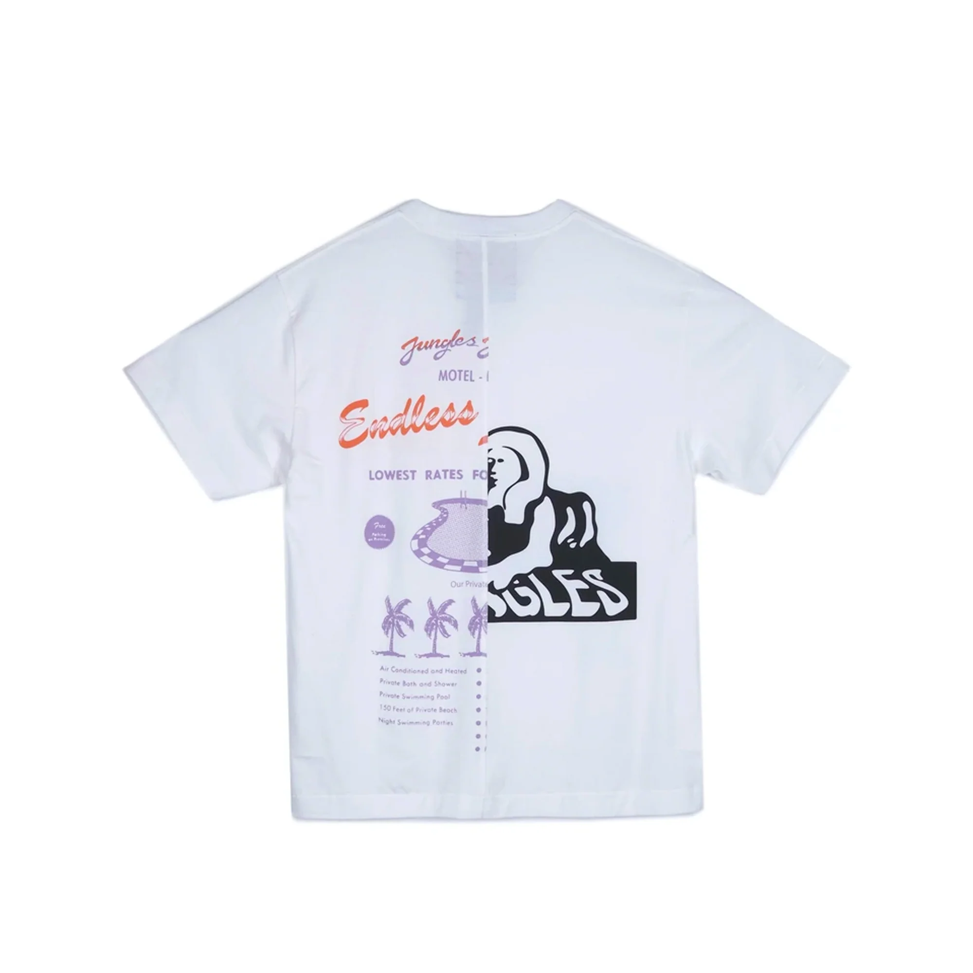 Jungles Endless Leisure Split Tee 'White' - Image 2