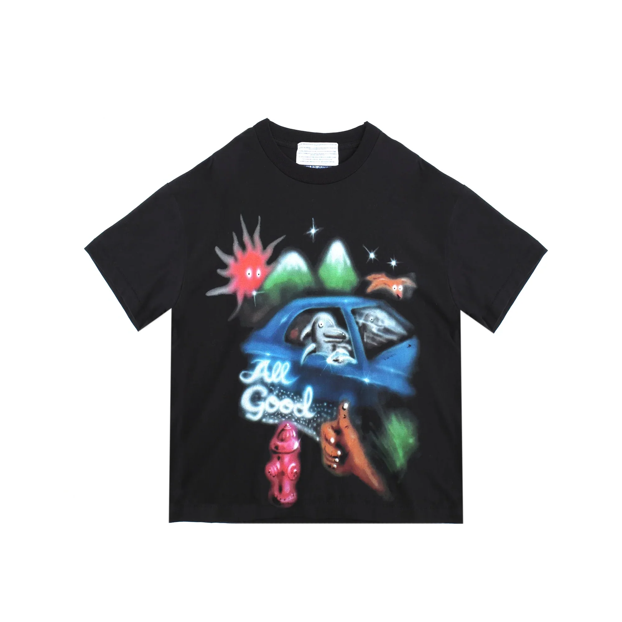 Jungles Mens All Good Airbrush Tee