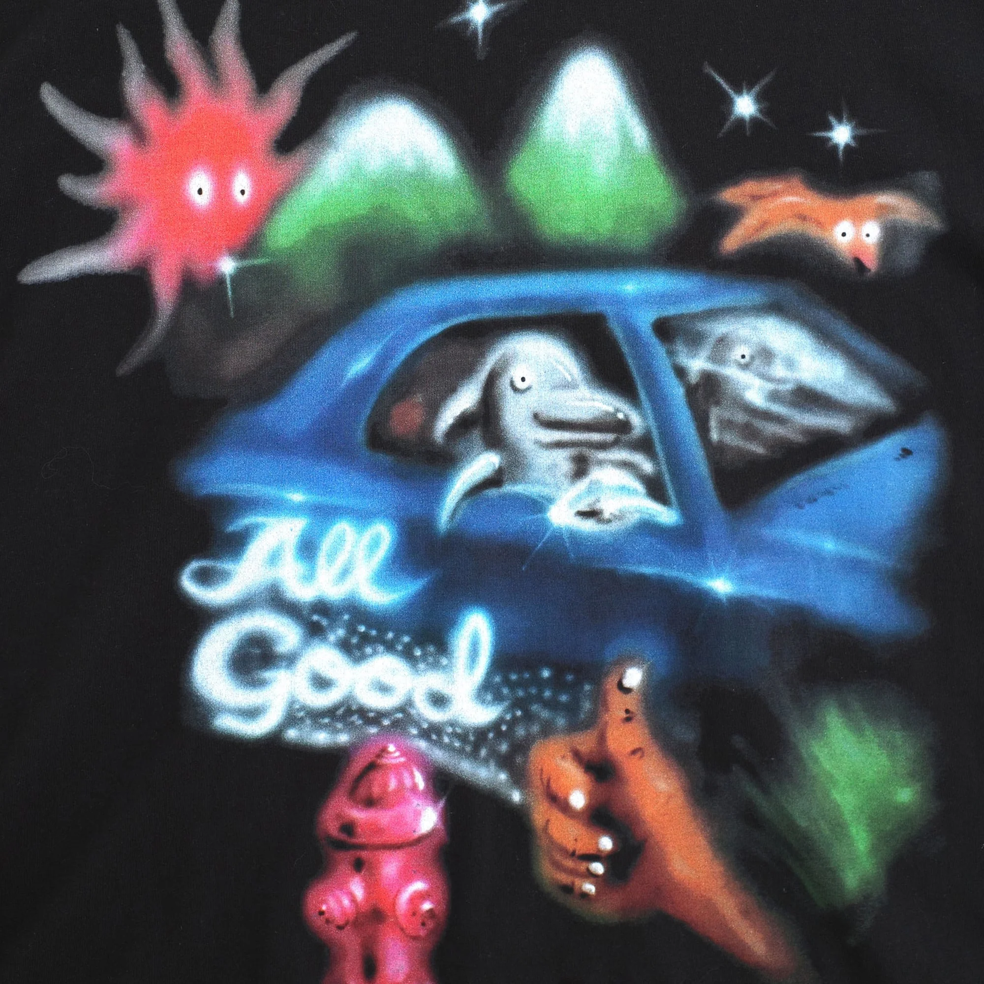 Jungles Mens All Good Airbrush Tee - Image 2