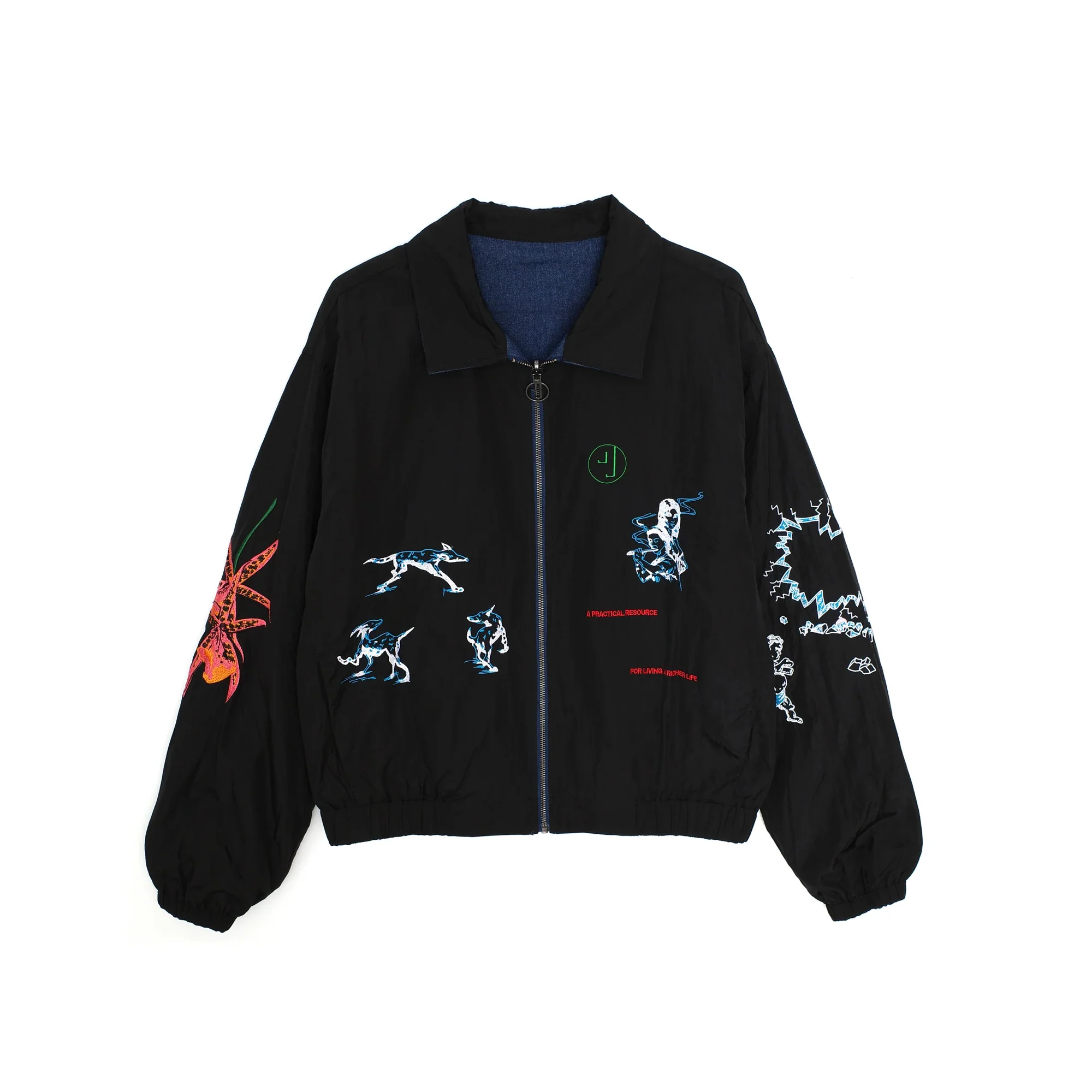 Jungles Mens Angels Among Us Reversible Denim Jacket - Image 2