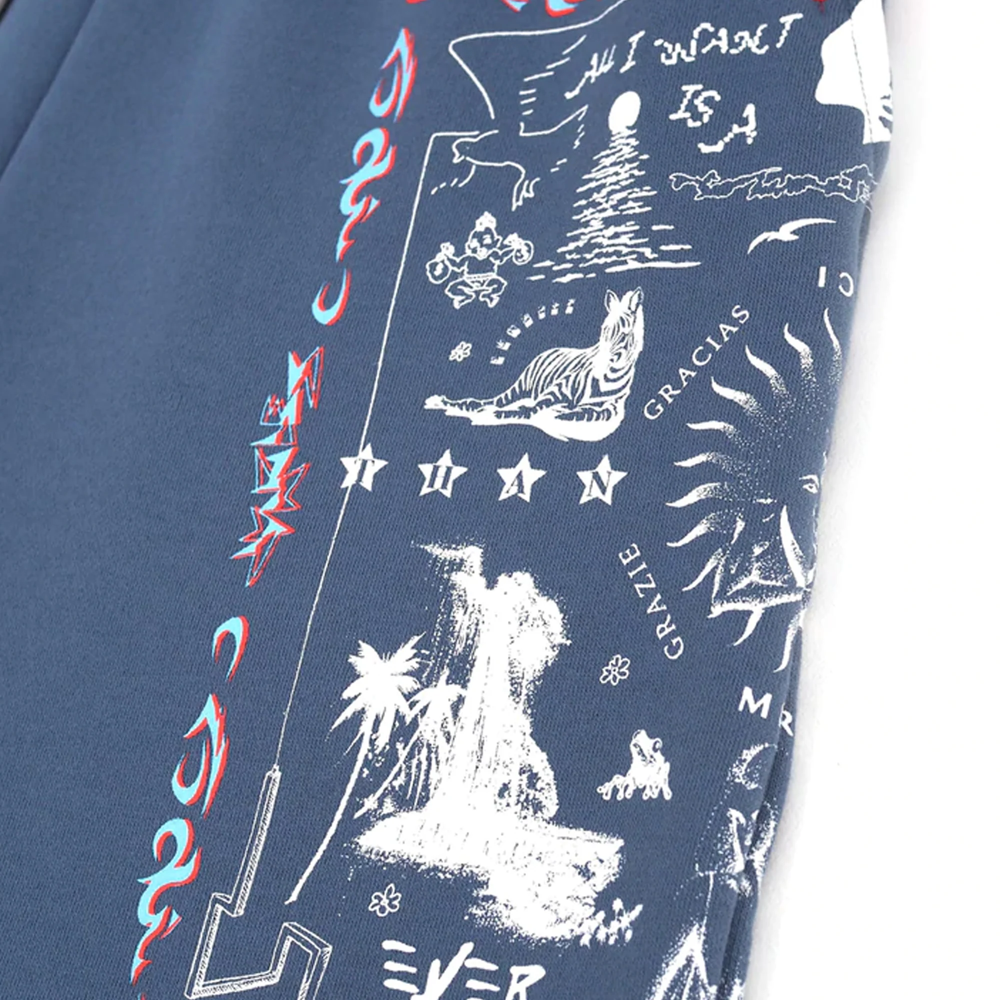 Jungles Mens Bandana Sweat Shorts - Image 3