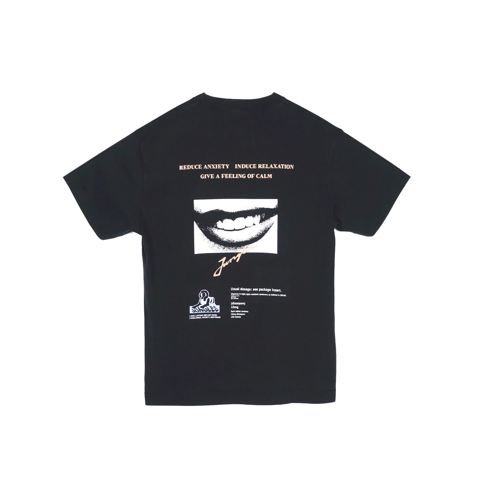 Jungles Mens Diazepam Tee 'Black' - Image 2