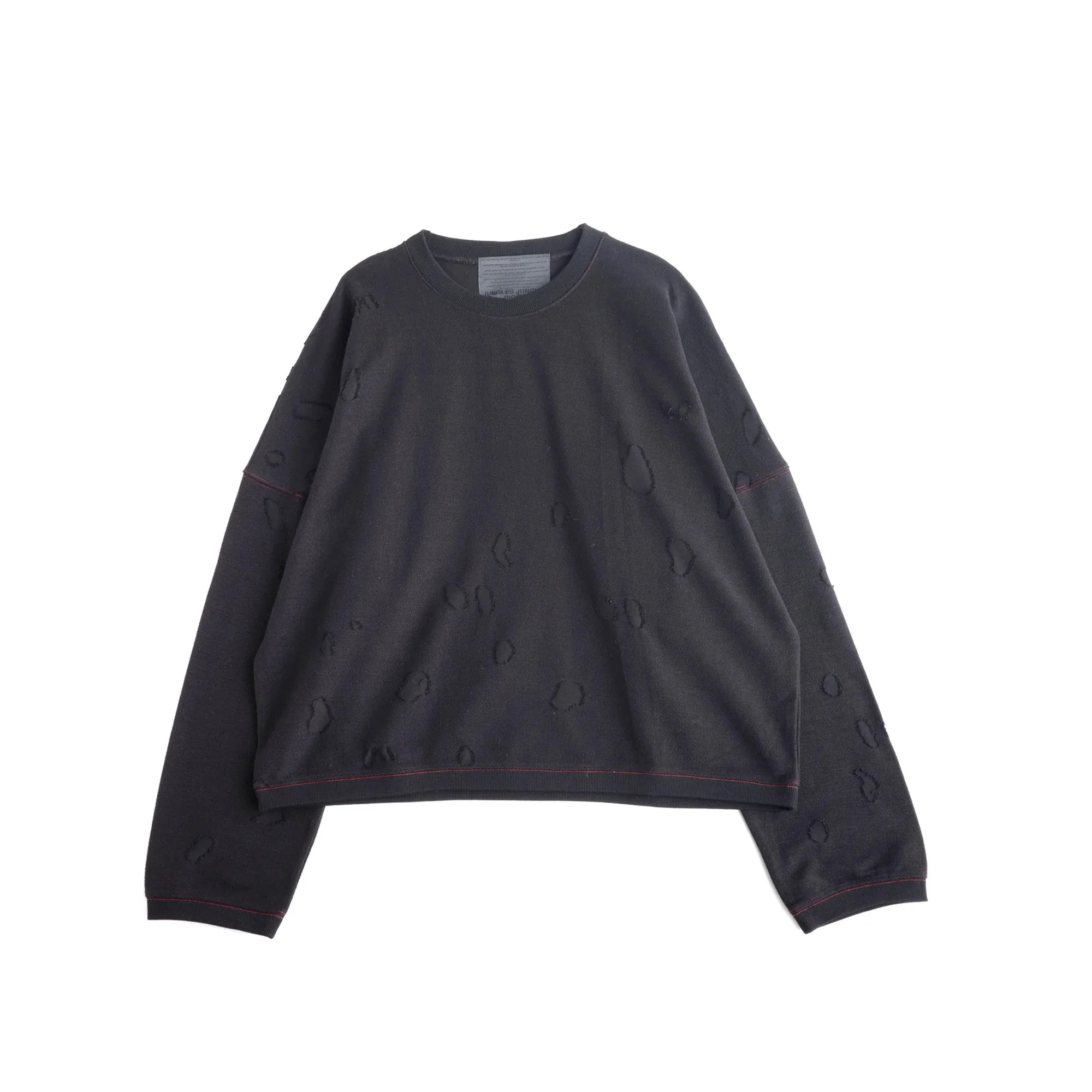 Jungles Mens Distressed Crewneck Sweatshirt