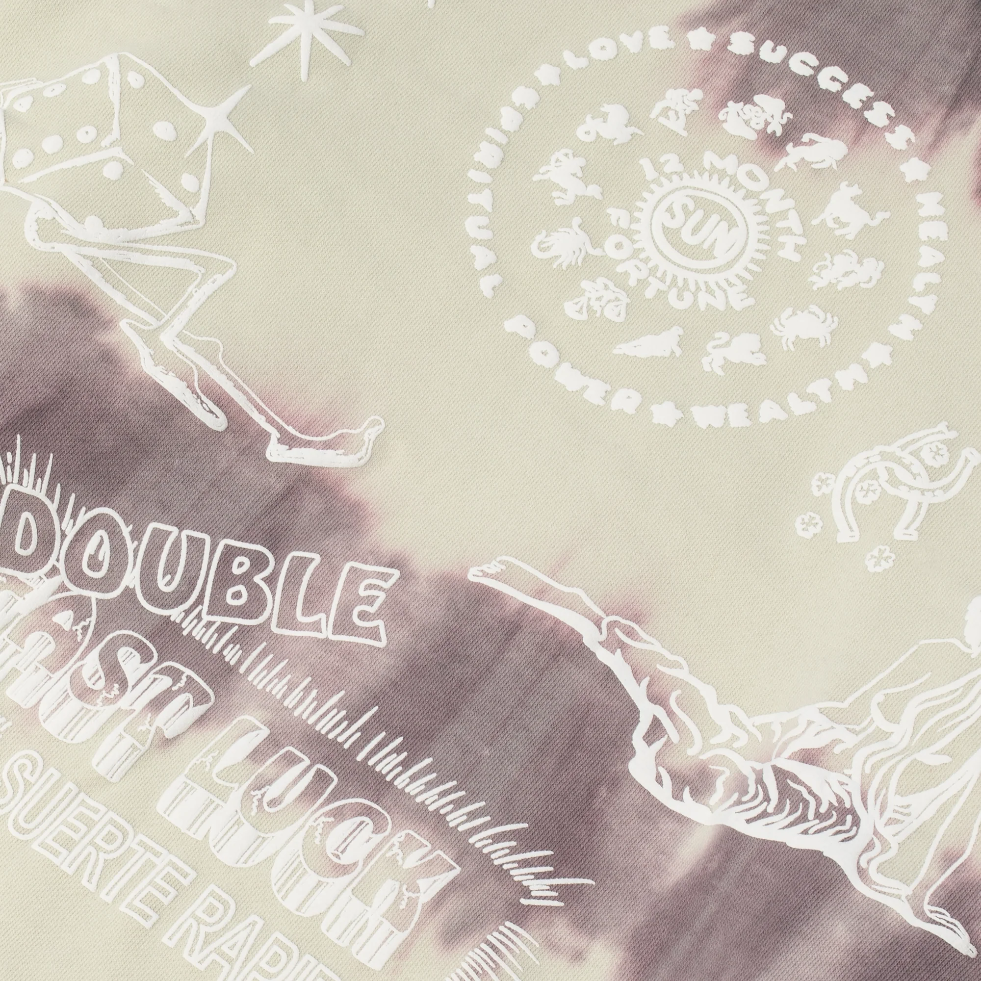 Jungles Mens Double Fast Luck Hoodie 'Tie Dye' - Image 3