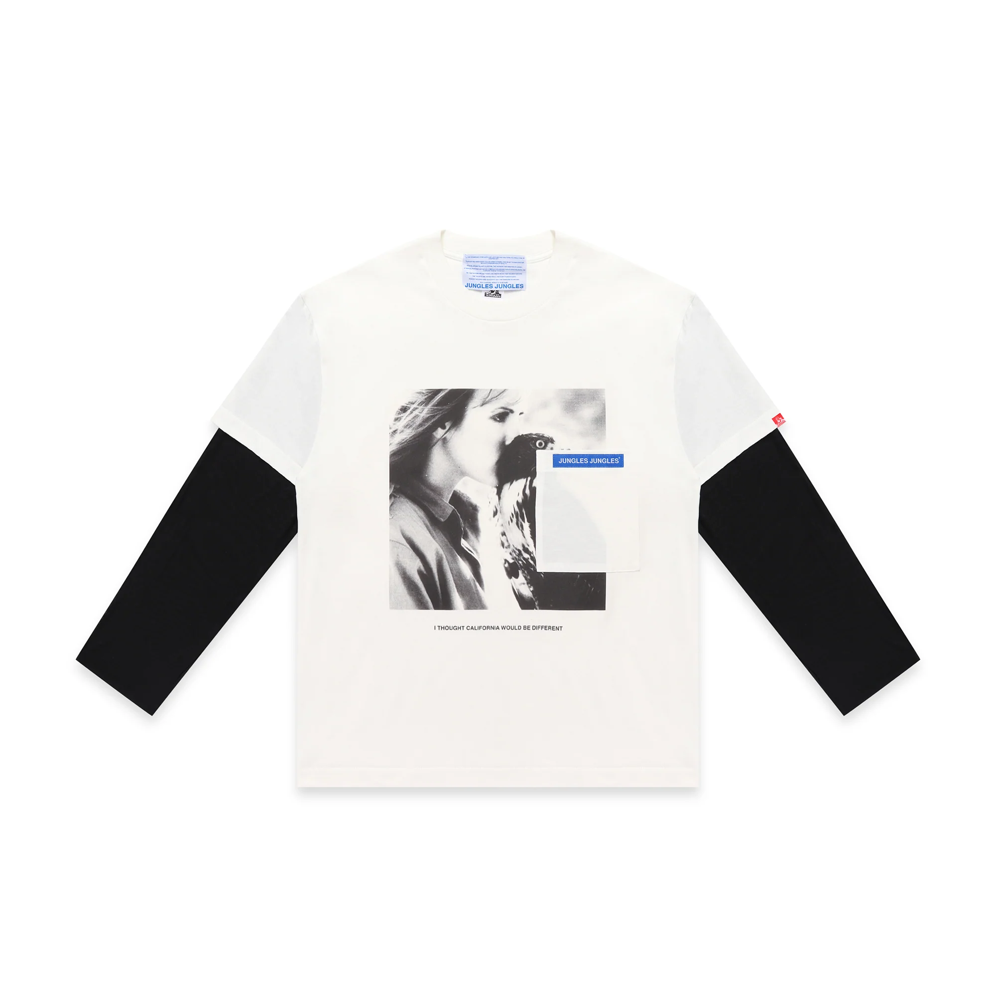 Jungles Mens Eagle Mesh Sleeve Tee