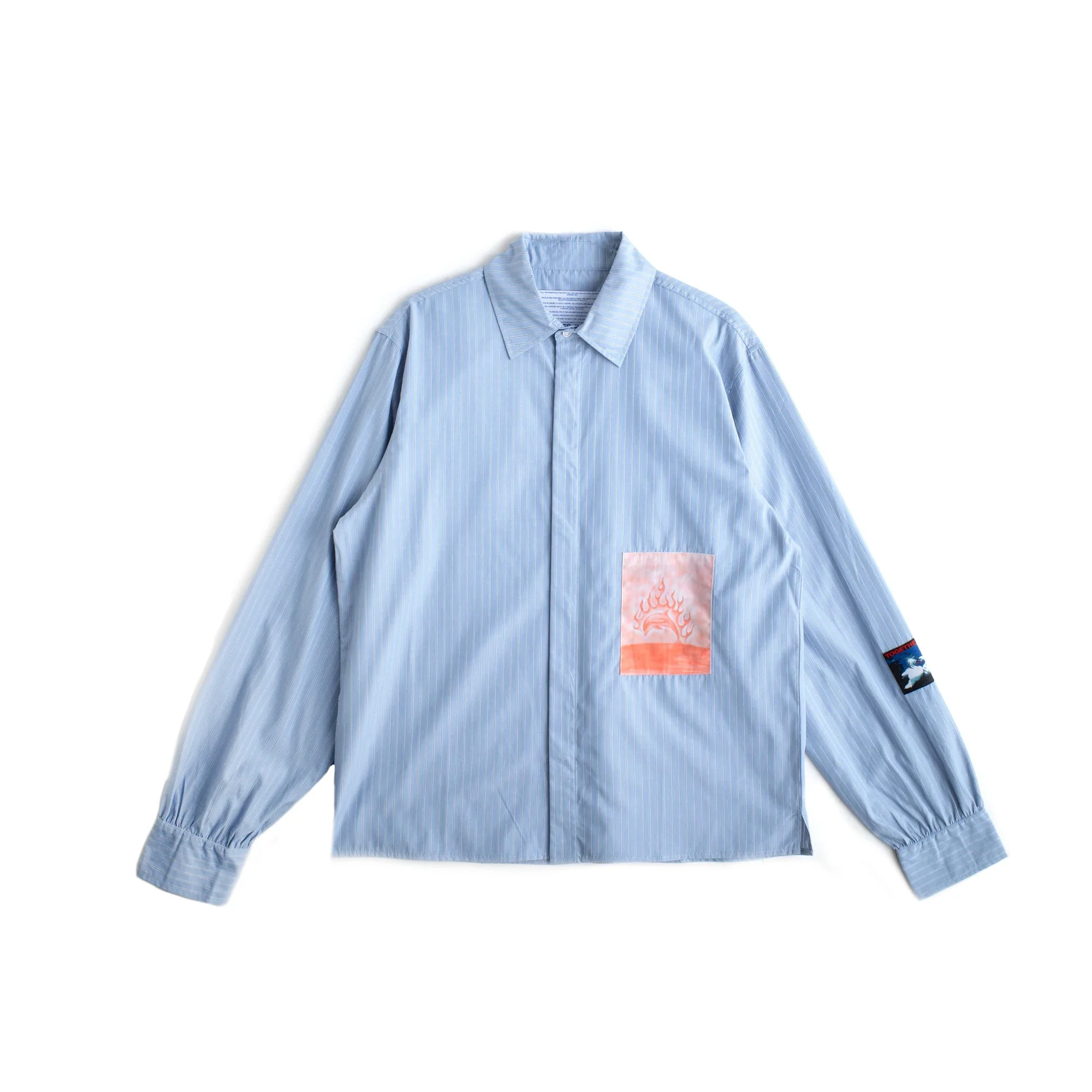 Jungles Mens Flaming Dolphin Business Shirt