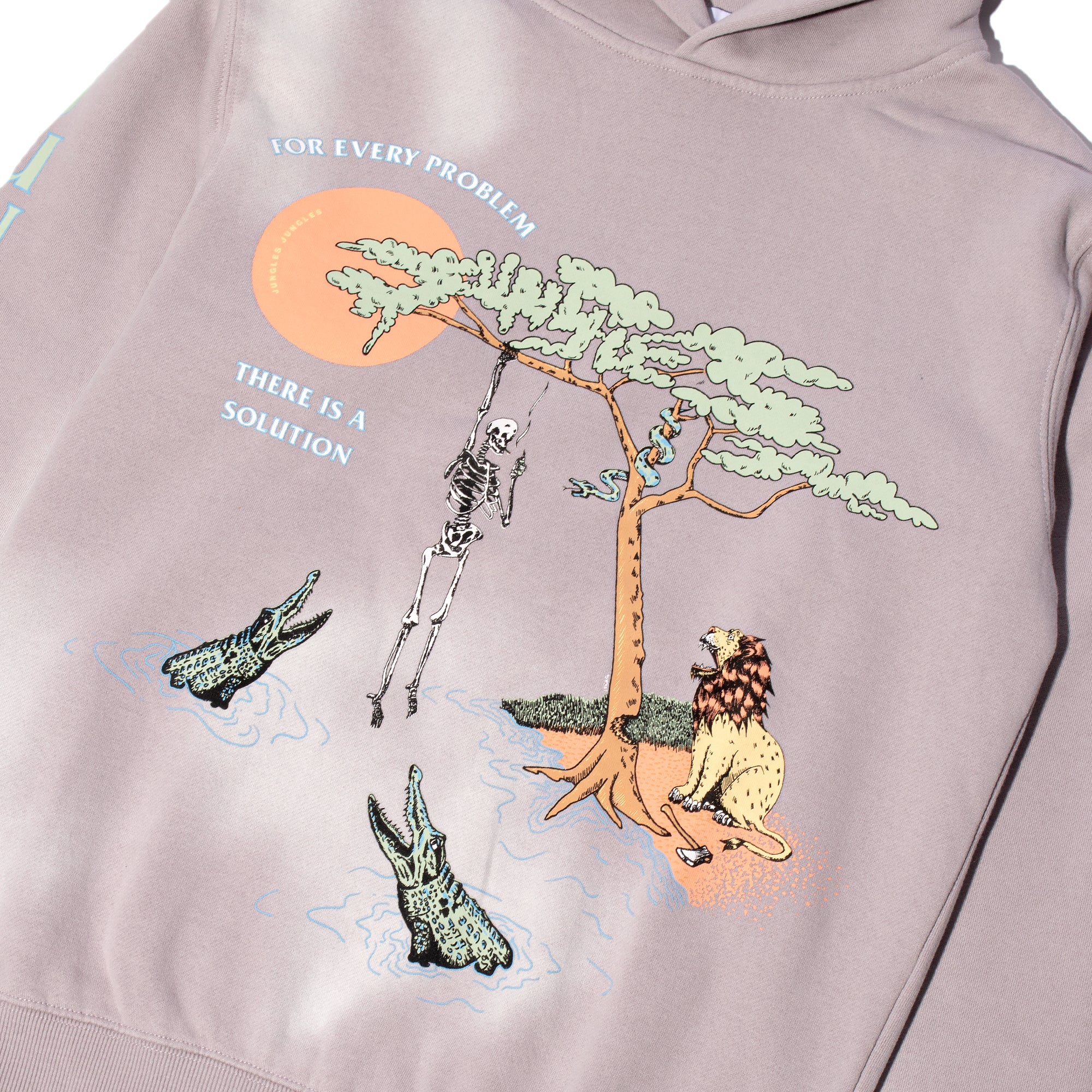 Jungles Mens For Every Problem Hoodie 'Raindrops' - Image 3