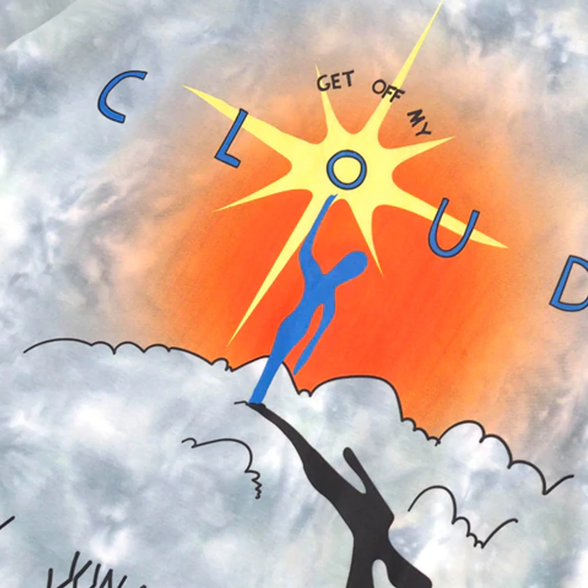 Jungles Mens Get Off My Cloud Tie Dye SS Tee - Image 3