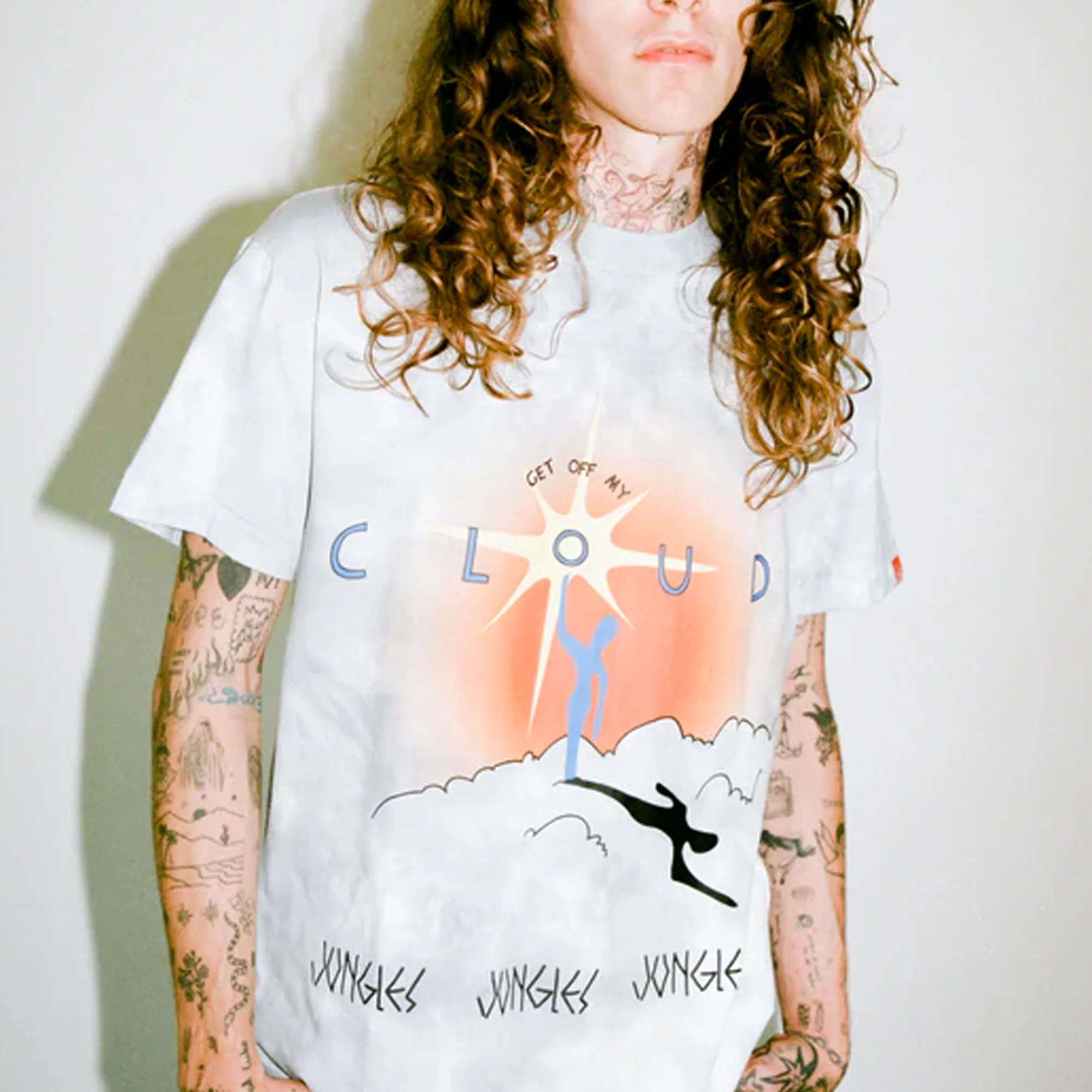 Jungles Mens Get Off My Cloud Tie Dye SS Tee - Image 4