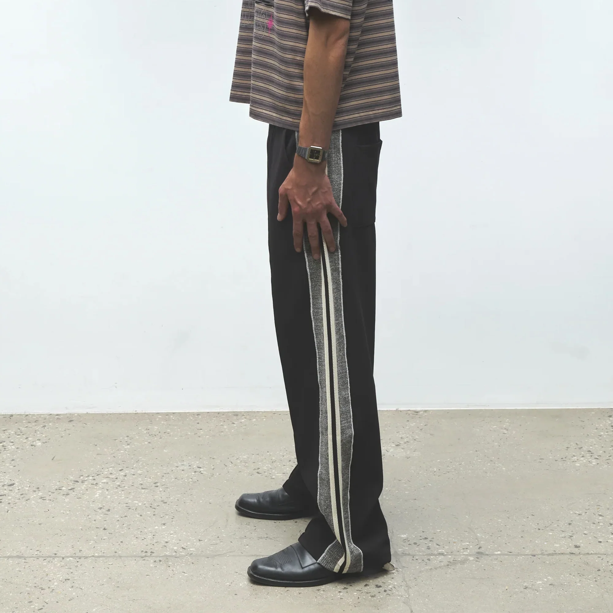 Jungles Mens Knit Panel Pants - Image 3