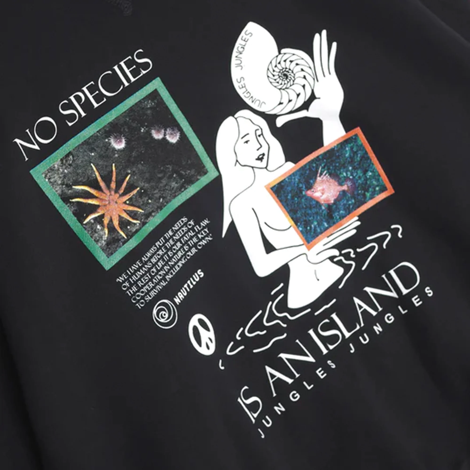 Jungles Mens No Species Is An Island Crewneck - Image 2