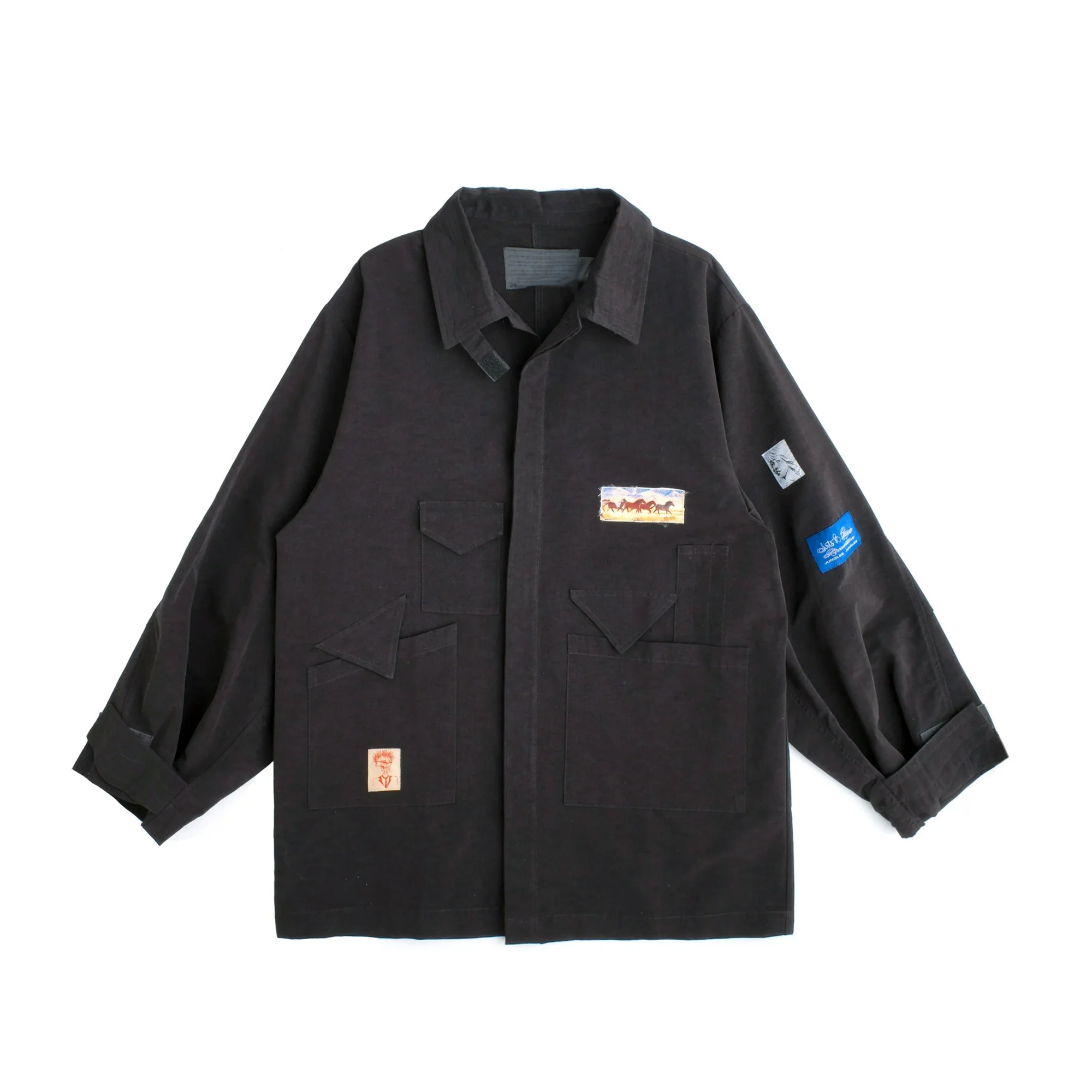Jungles Mens Patches Parka Jacket