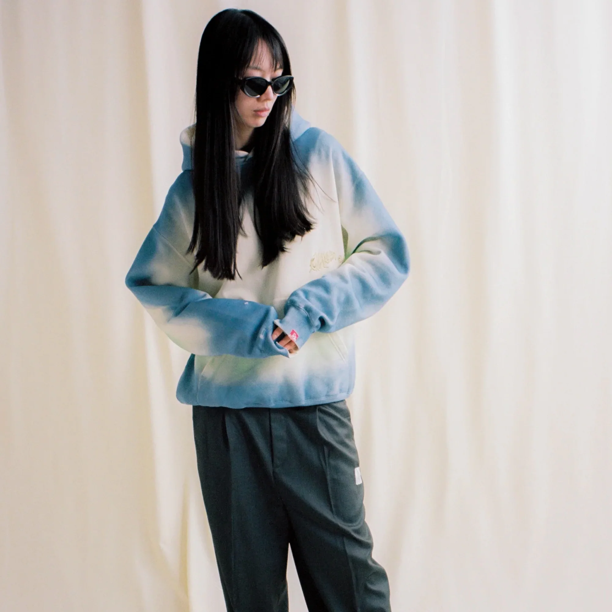 Jungles Mens Spray Dyed Hoodie - Image 2