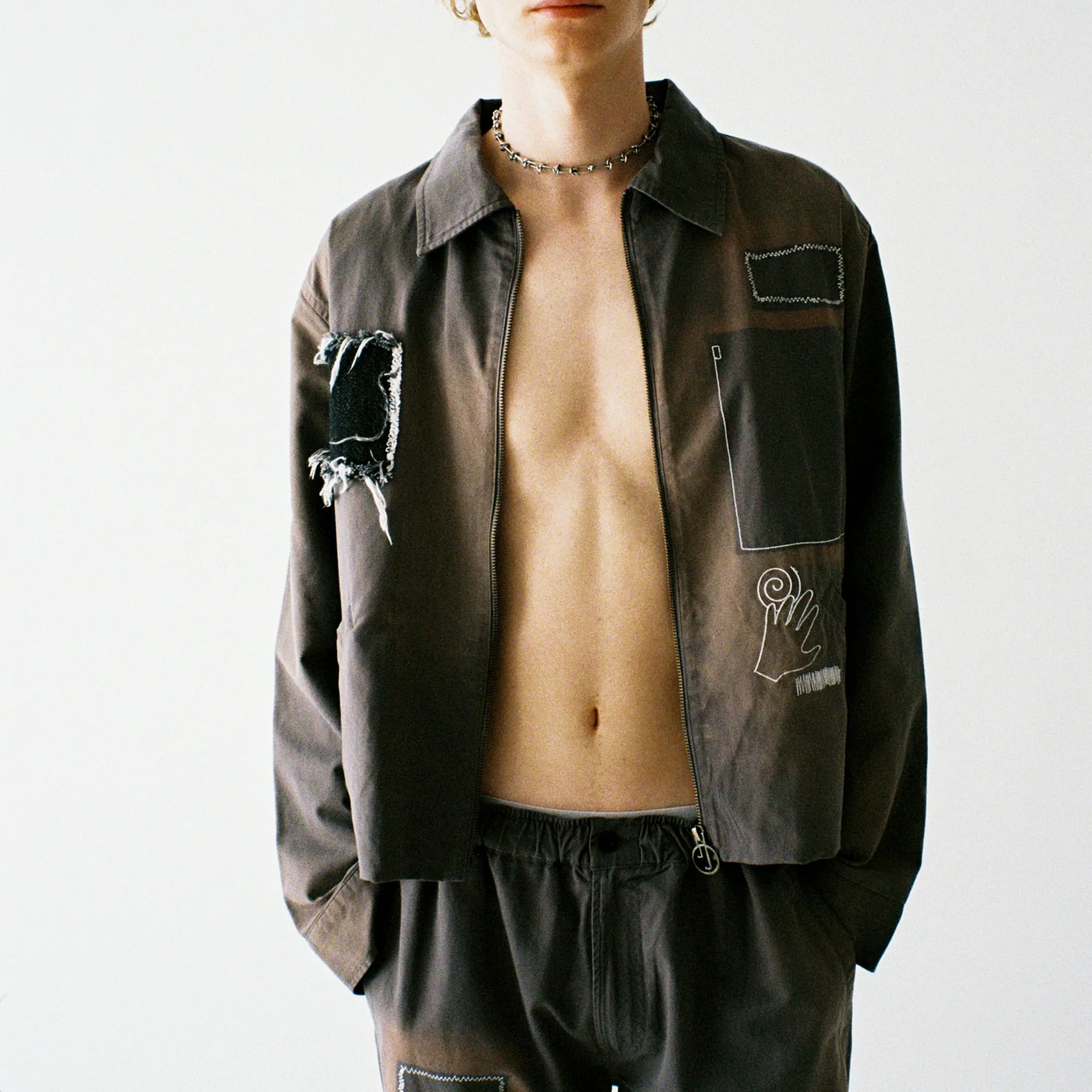 Jungles Mens Sunbleached Trucker Jacket - Image 2