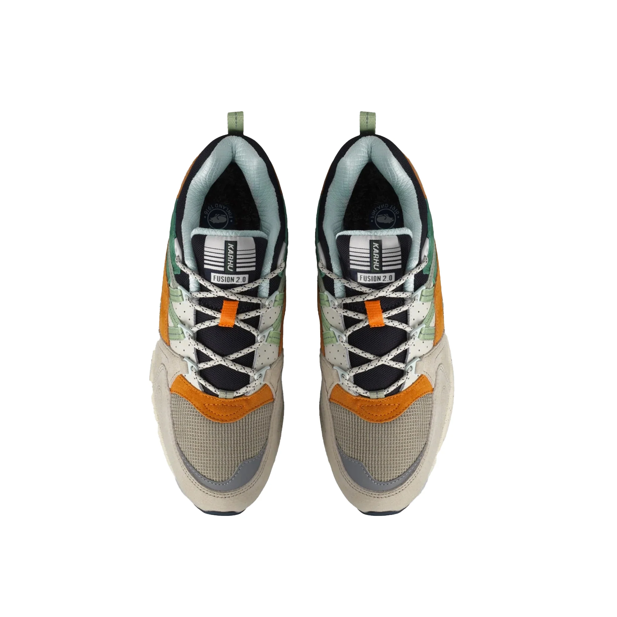 Karhu Mens Fusion 2.0 Shoes 'White Asparagus/Celadon Green' - Image 2