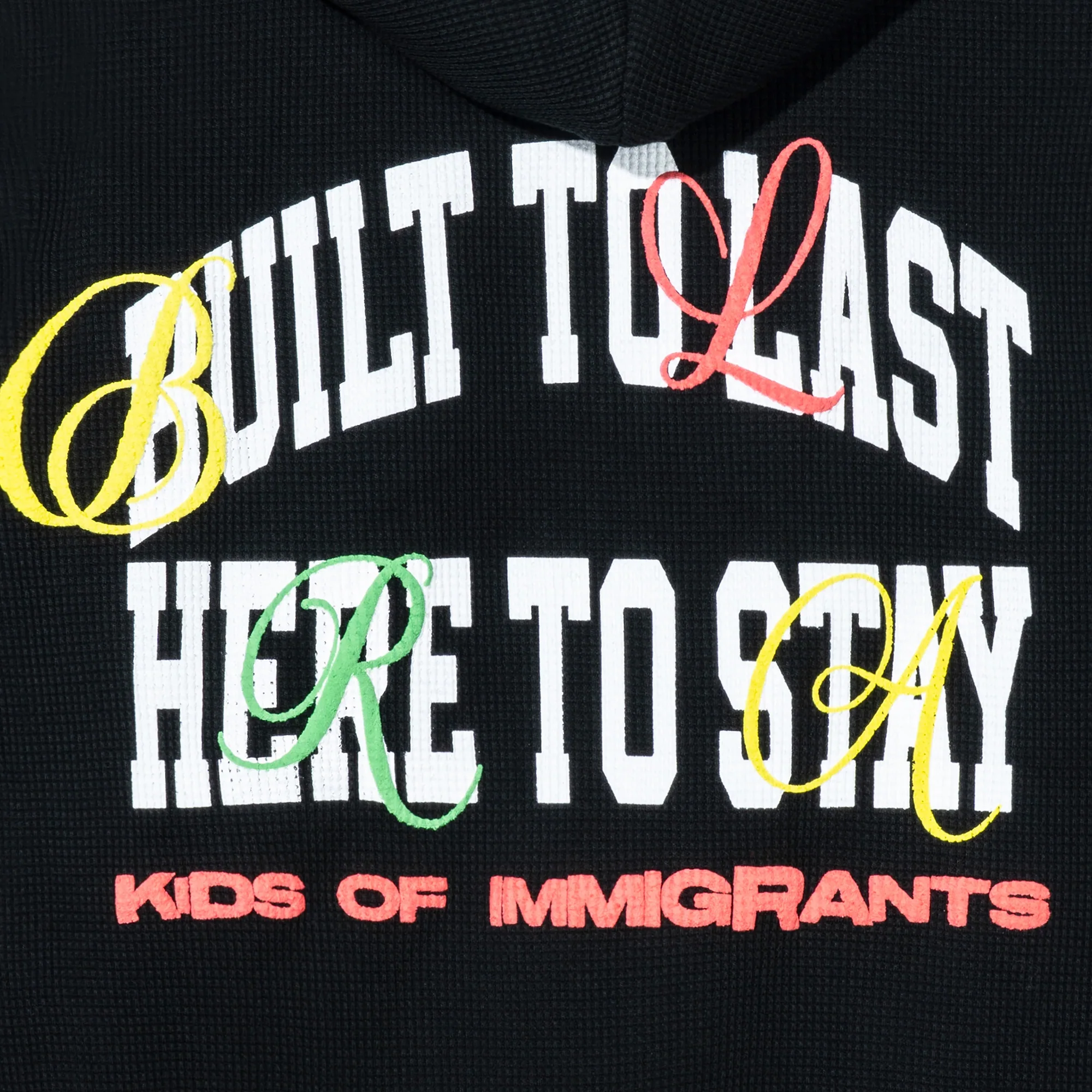 Kids of Immigrants Mens Built To Last 2.0 Thermal Hoodie - Image 3
