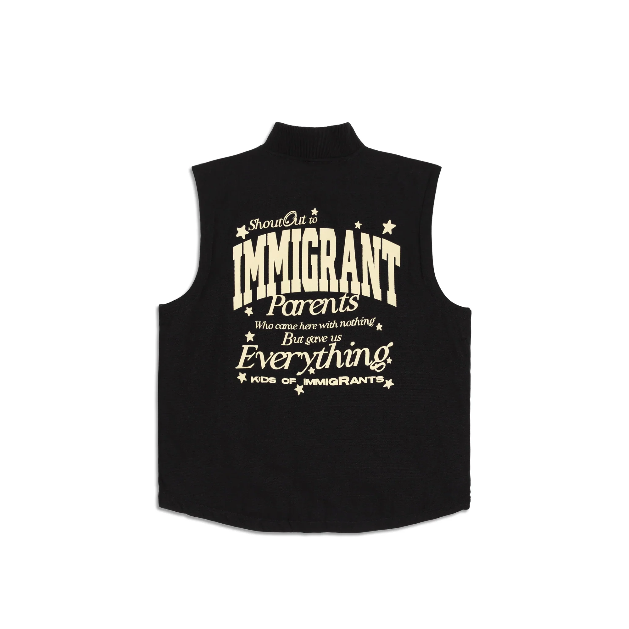 Kids of Immigrants Mens Canvas Work Vest - Image 2