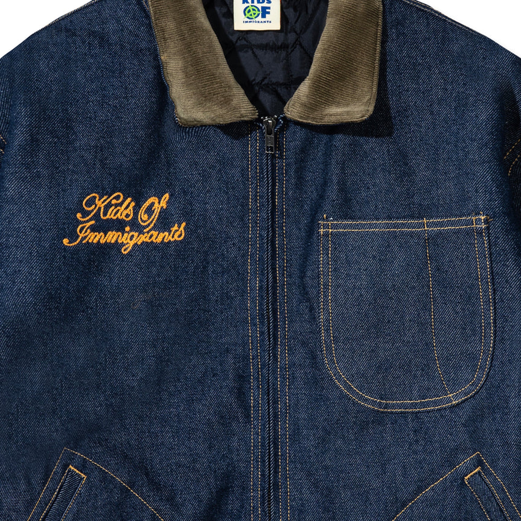 Kids of Immigrants Mens Denim Work Jacket - Image 3
