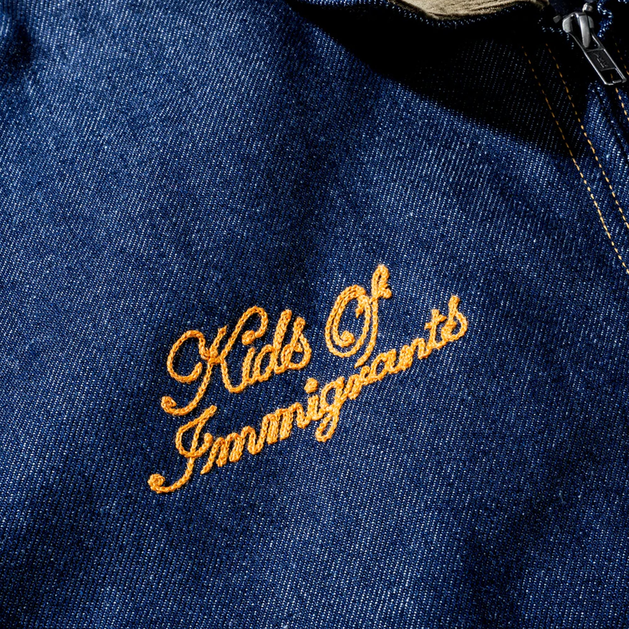 Kids of Immigrants Mens Denim Work Jacket - Image 4